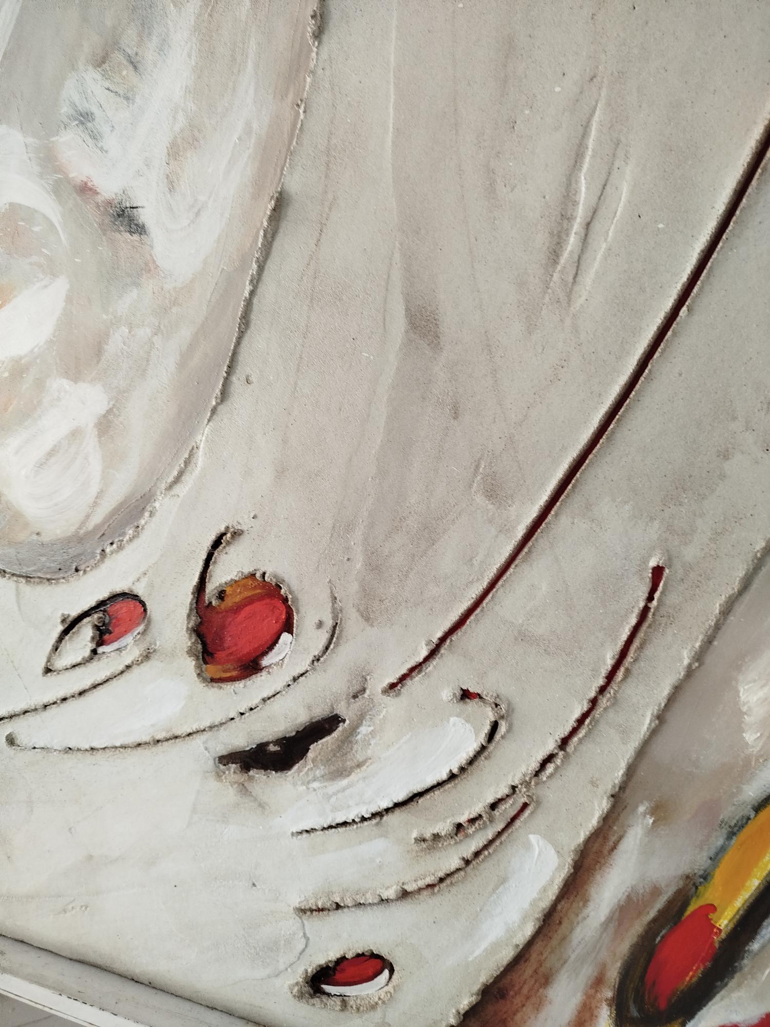 Antoni Amat  tecnica mista astratta originale - Abstract Painting Marrone di Antonio Amat