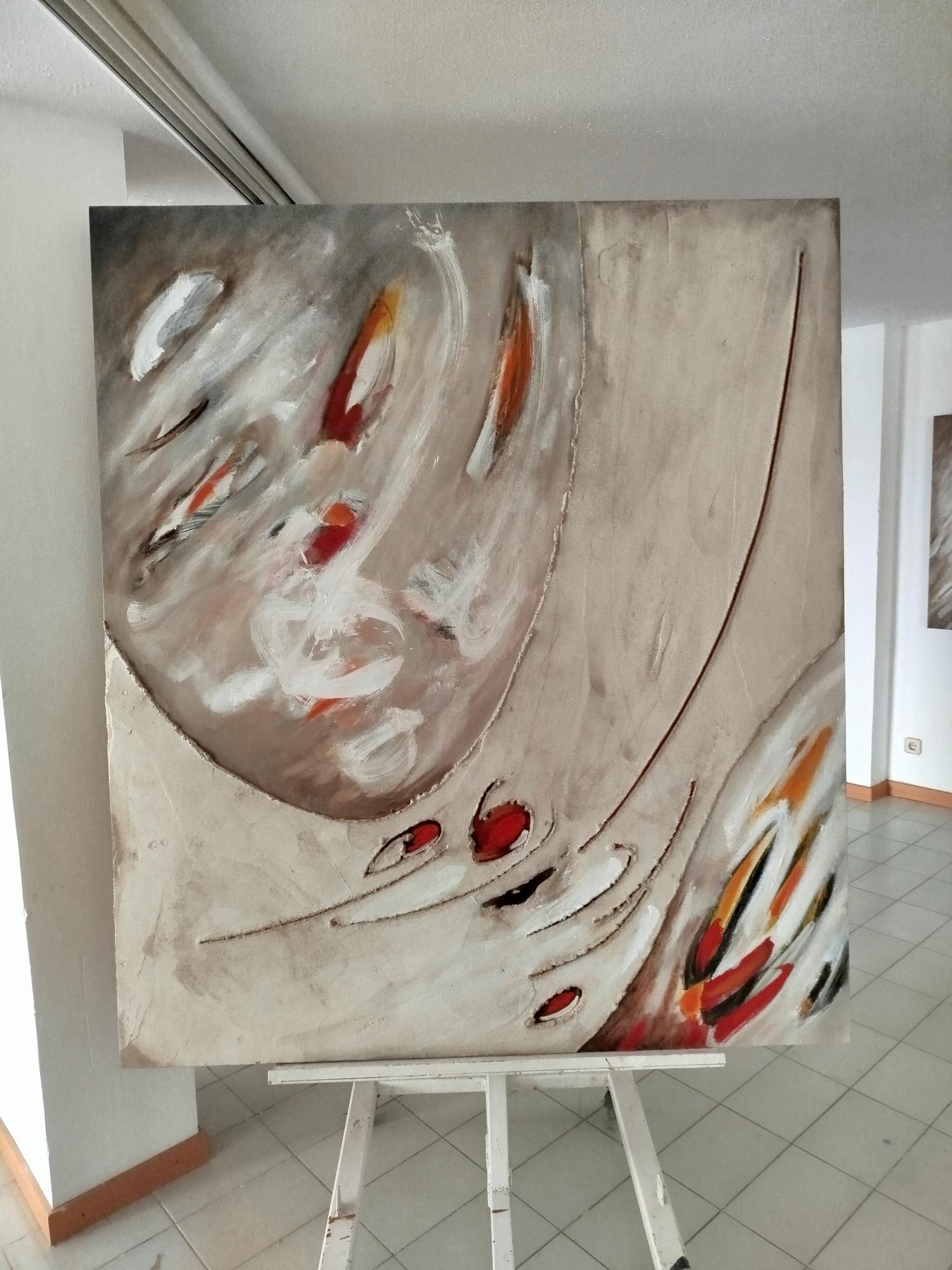 Antoni Amat  tecnica mista astratta originale 2