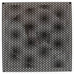 ANTONIO ASIS Paris 2010 "Vibration Grand Cercle" Op-Art Wall Sculpture