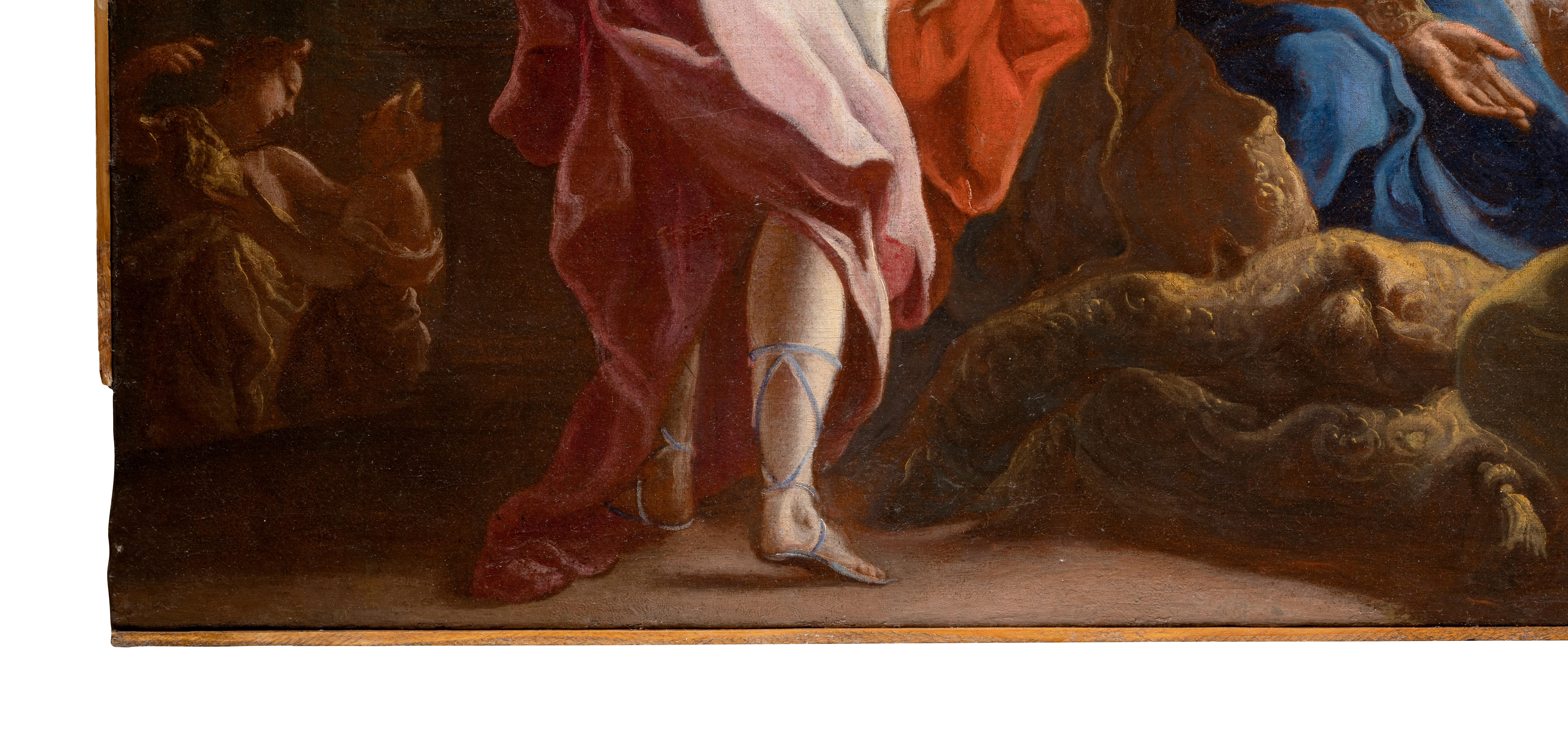 XVII secolo Di Antonio Balestra Salomone che sacrifica agli idoli Olio su tela in vendita 2