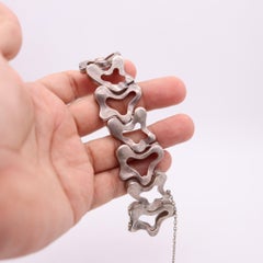 ANTONIO BELGIORNO 1970 Concretism Artistic Bracelet In .925 Sterling Silver