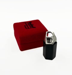 Antonio Belgiorno – Ring aus 900er Sterlingsilber mit geometrischem, skulpturalem Design