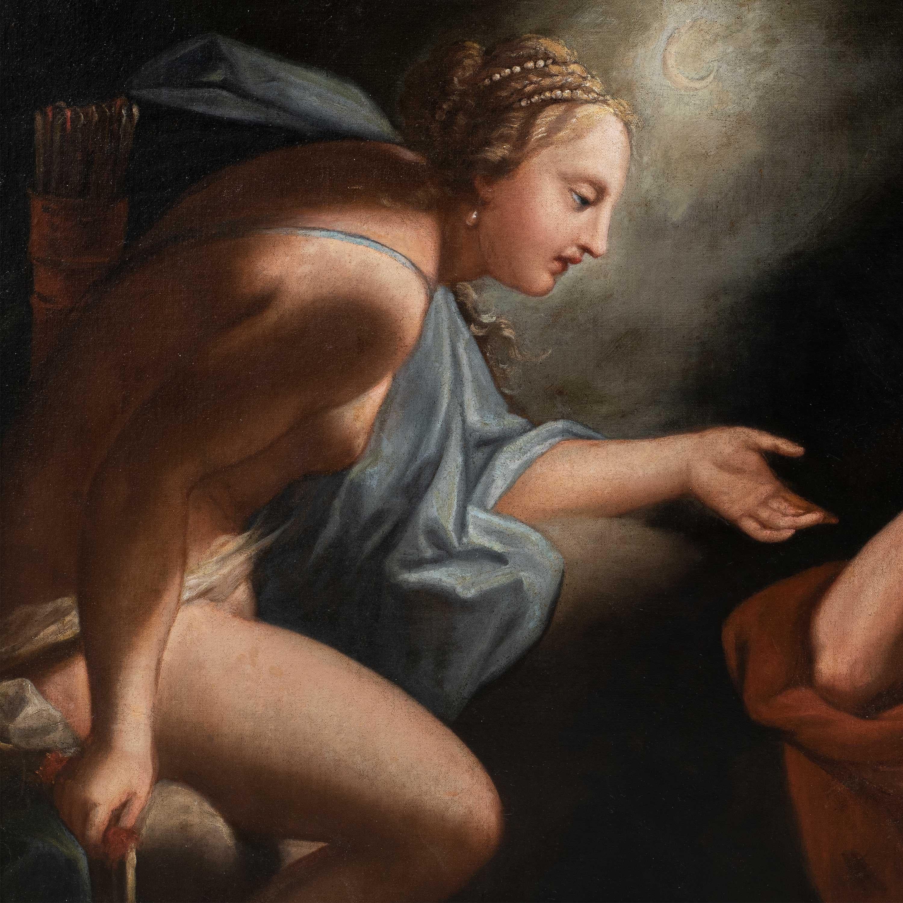 Antonio Bellucci (Venetian master) - Early 18th century figure painting - Diana For Sale 1