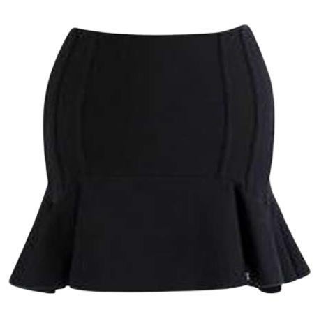 Antonio Berardi Black Fit & Flare Mini Skirt For Sale