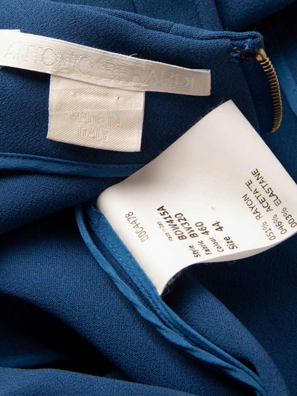 Antonio Berardi - Vestito midi con dettaglio cut-out blu - taglia L. in vendita 1
