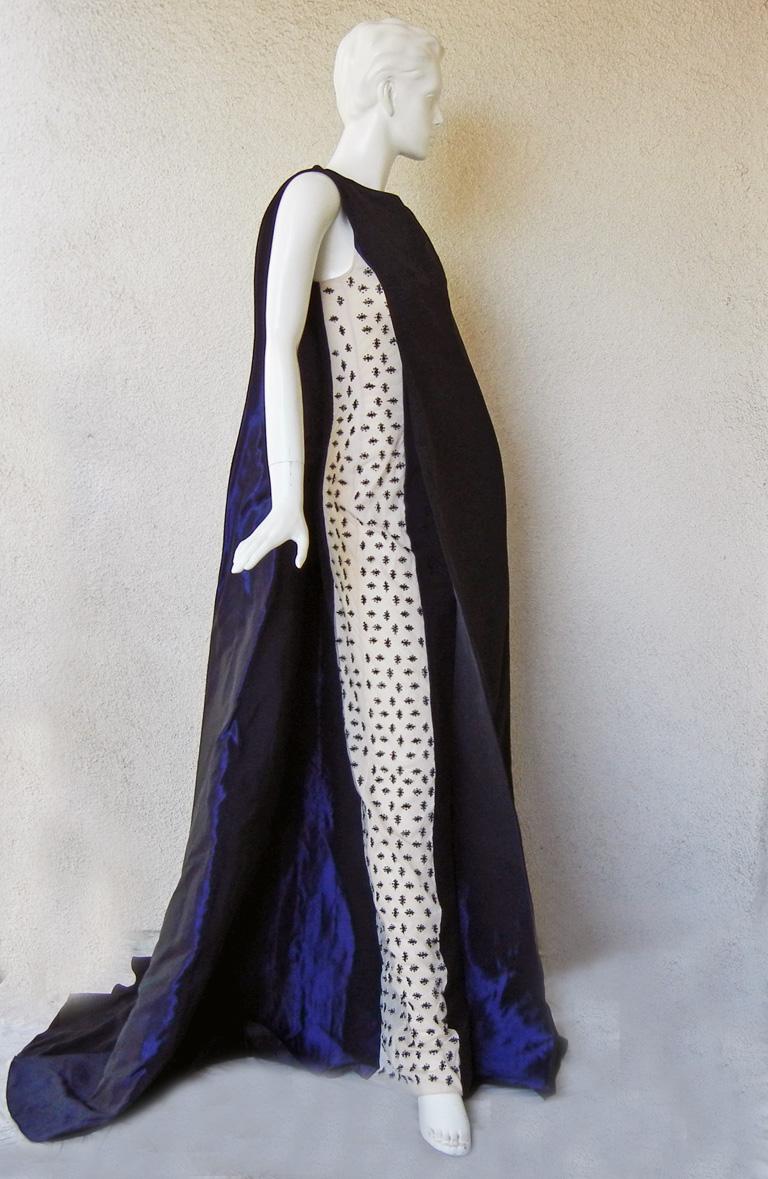 Antonio Berardi Extraordinary Runway Beaded Monastic Tabard Cady Dress Gown   In New Condition For Sale In Los Angeles, CA