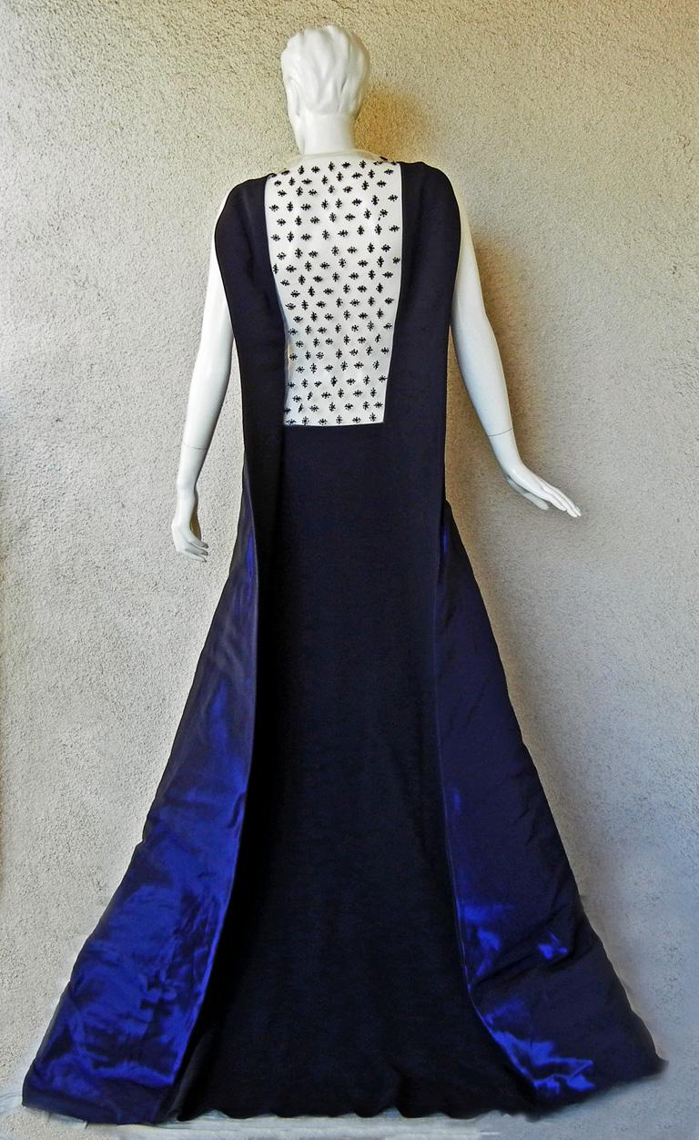 Antonio Berardi Extraordinary Runway Beaded Monastic Tabard Cady Dress Gown   For Sale 1