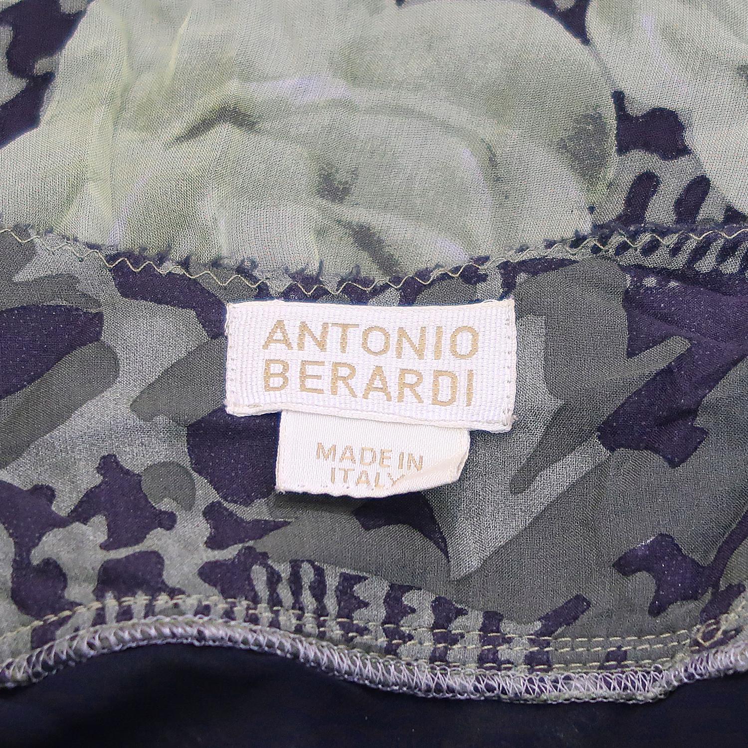 Donna Antonio Berardi - Vestito senza maniche in seta con stampa FW-2004 in vendita