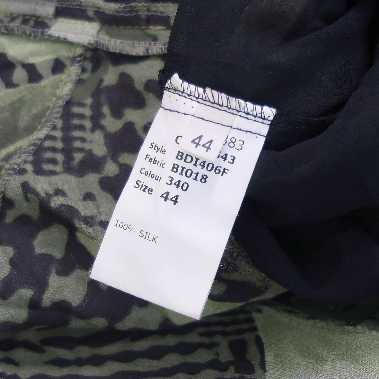 Antonio Berardi - Vestito senza maniche in seta con stampa FW-2004 in vendita 1