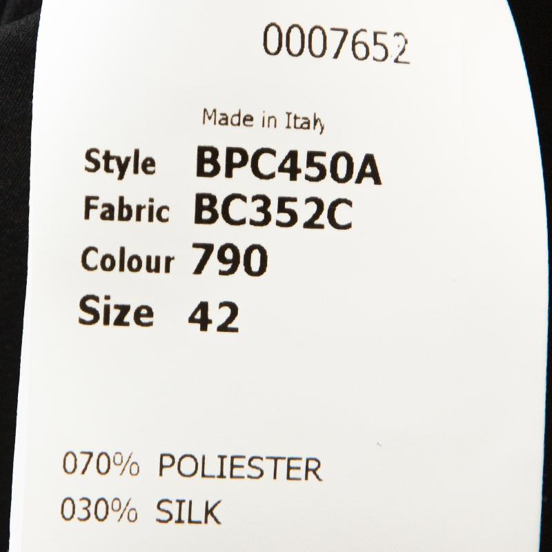 Antonio Berardi Monochrome Geometric Patterned Jacquard Silk Mini Dress M 3