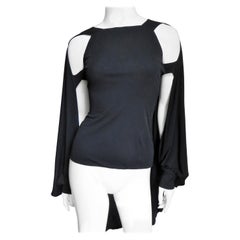 Antonio Berardi Neues Seidenumhang-Top mit Cape