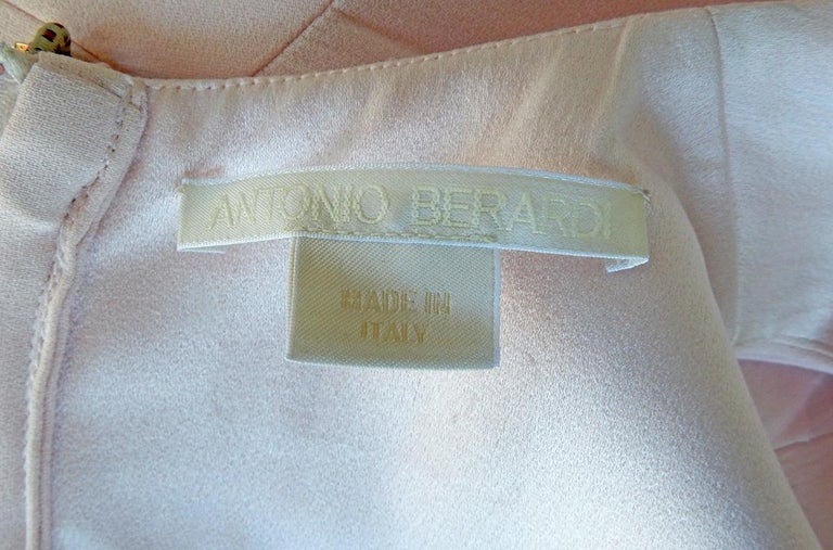 Antonio Berardi Pretty in Pink Asymmetric Gown W/Rose Gold Hardware Nwt