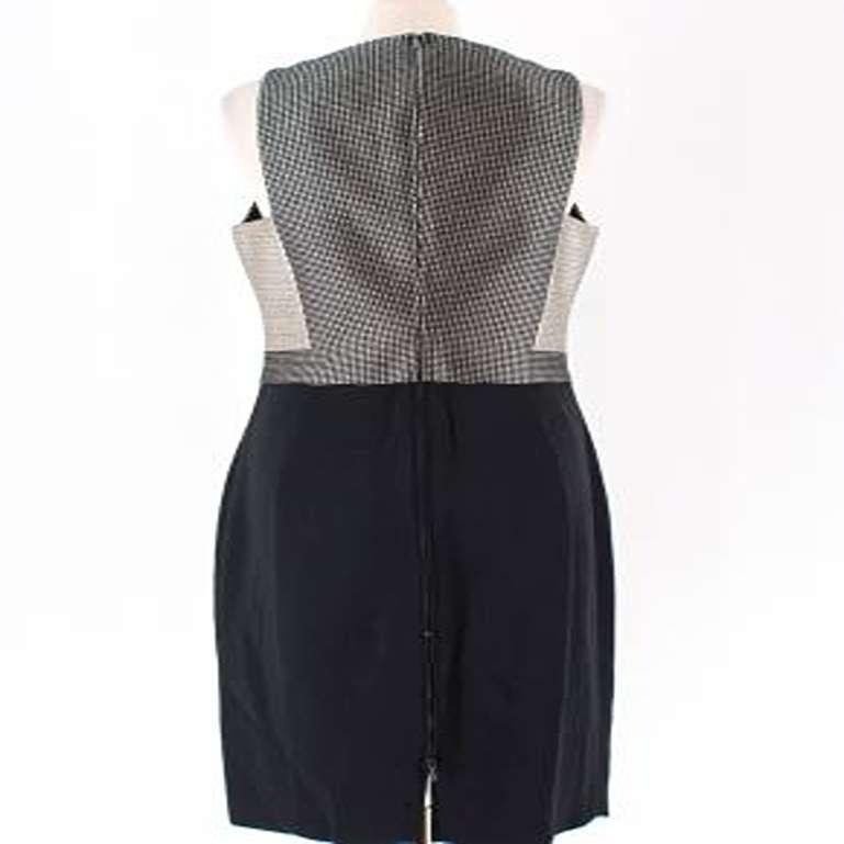 Antonio Berardi Silk and Wool Paneled Dress In Good Condition For Sale In London, GB