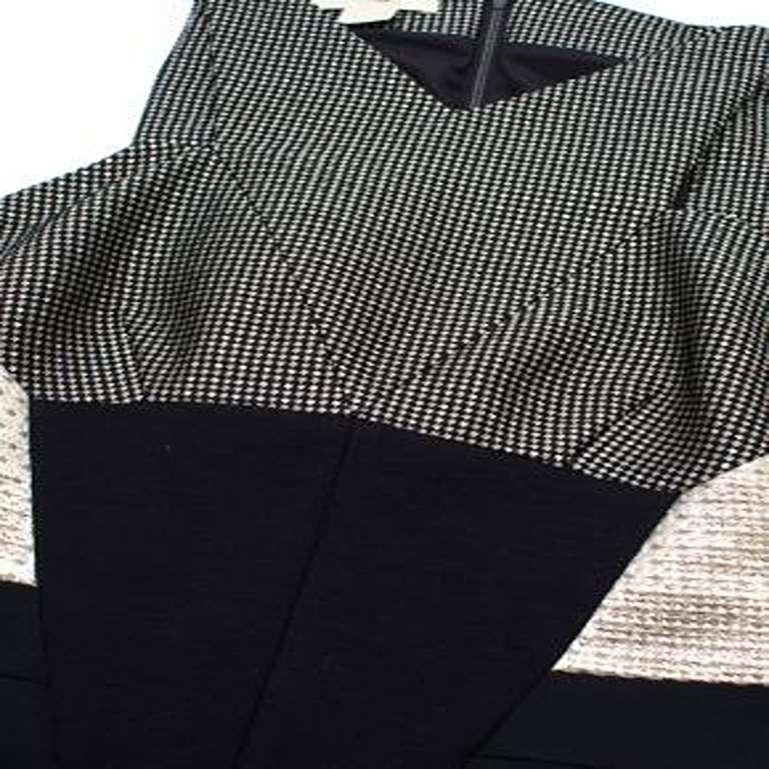 Antonio Berardi Silk and Wool Paneled Dress For Sale 3