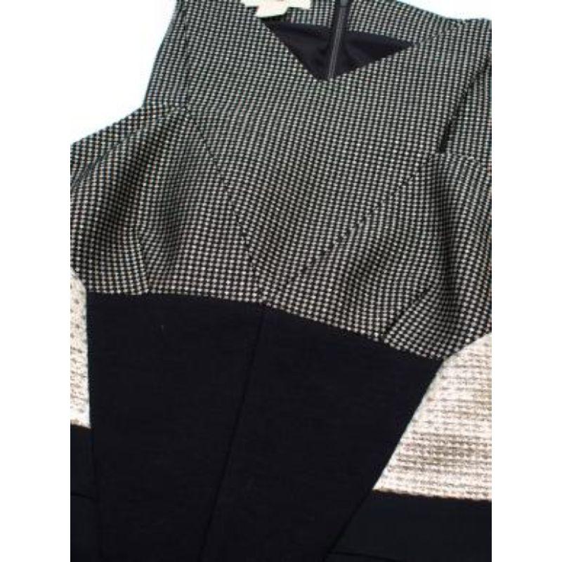 Antonio Berardi Silk and Wool Paneled Dress For Sale 2