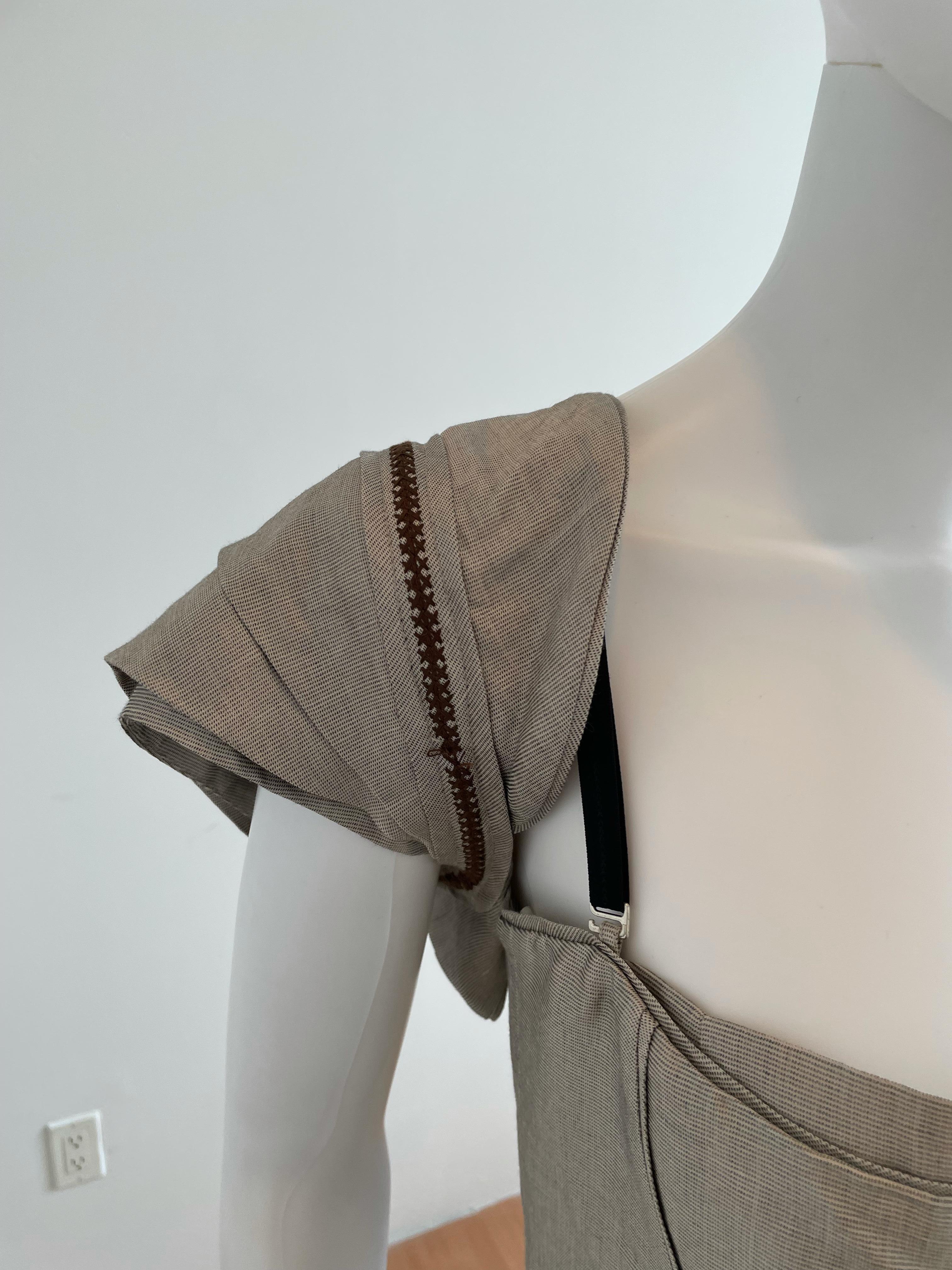 Antonio Berardi Structured Dress with Matching Caplet For Sale 6