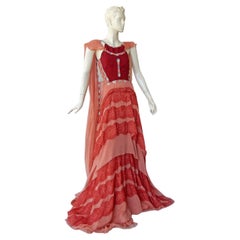 Antonio Berardi Stunning Boho Chic Voluminous Dress Gown    