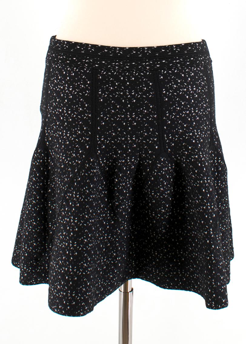 Black Antonio Berardi Virgin Wool Blend Mini Skirt IT 42