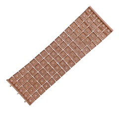 Antonio Bernardo Diamond Rose Gold Wide Bracelet