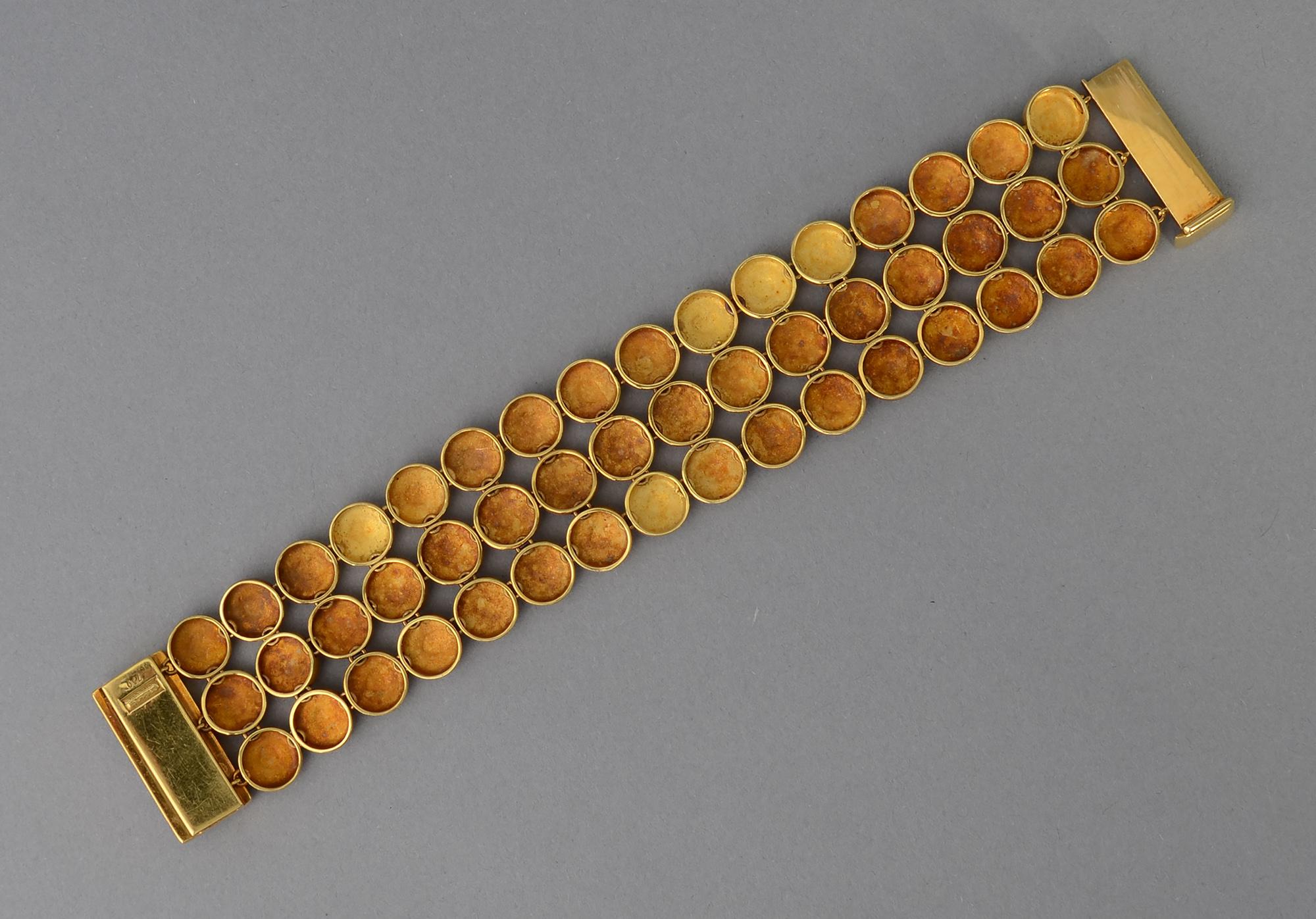 Antonio Bernardo Pulsera de oro y lapislázuli en Excelente estado para la venta en Darnestown, MD