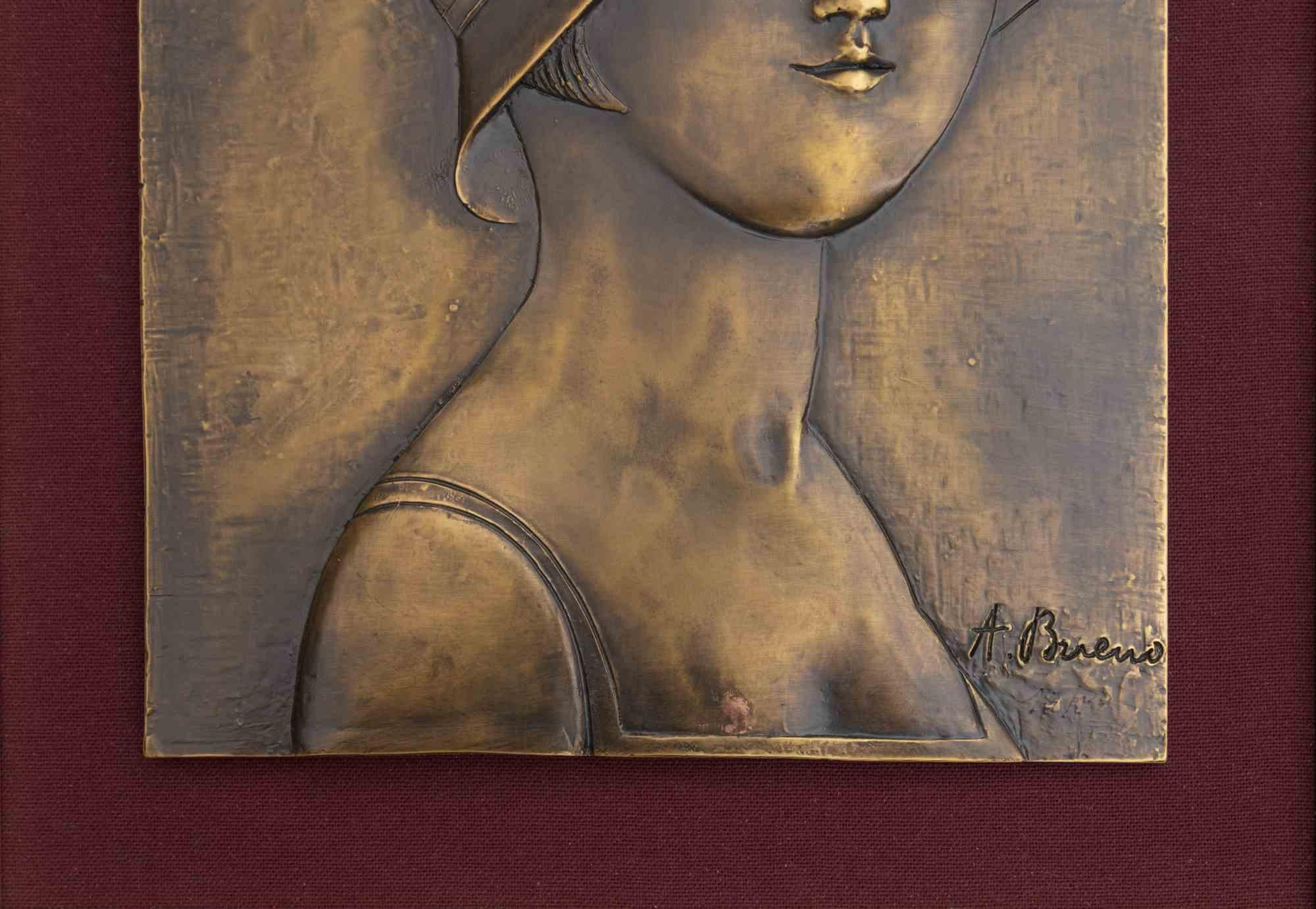 Ragazza - Tecnica mista di Antonio Bueno - Anni '70 1
