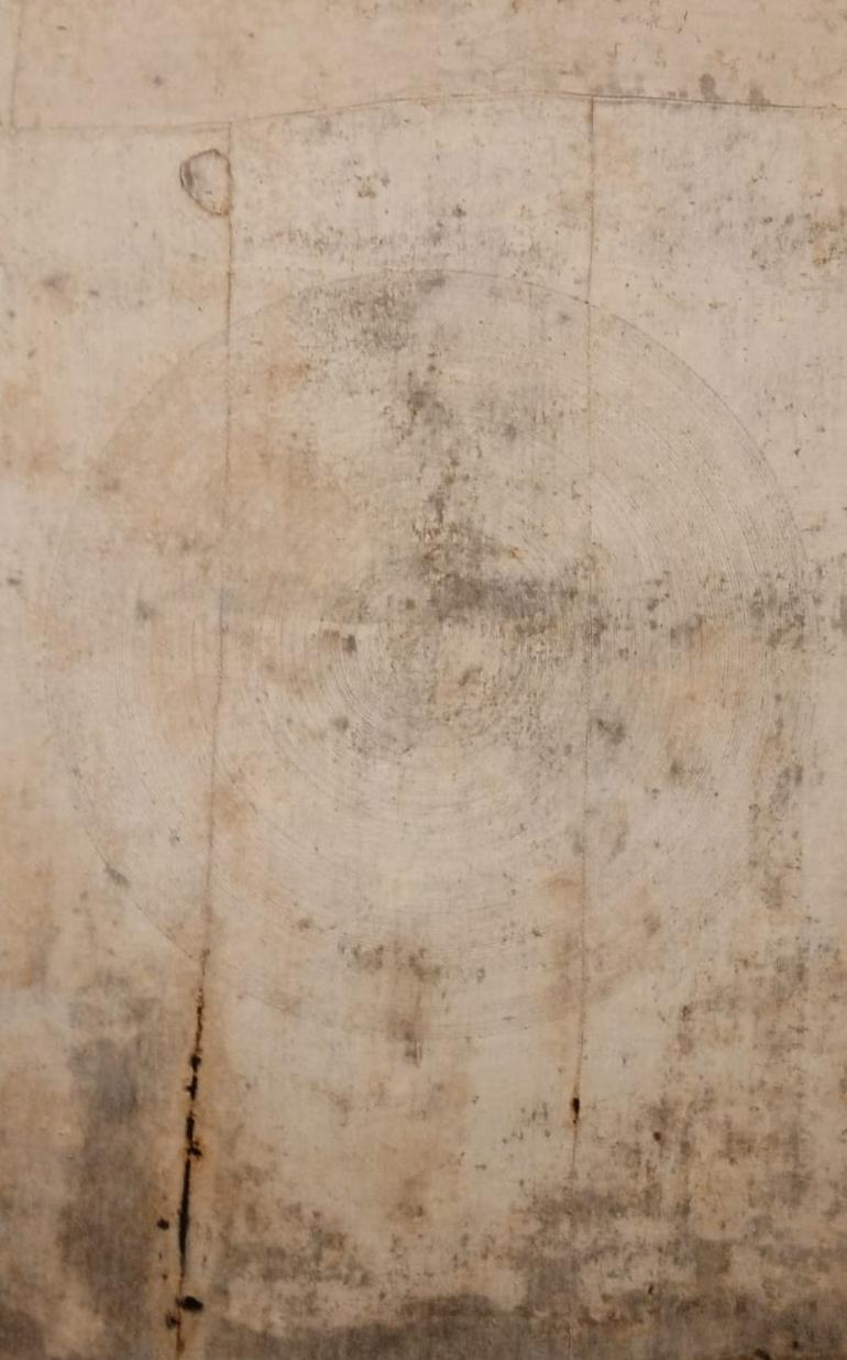 Antonio Buonfiglio – PoliNORI – Ölgemälde auf Leinwand, 19. Jahrhundert (Braun), Abstract Painting, von ANTONIO BUONFIGLIO