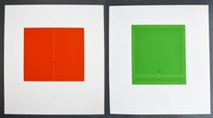Rot-Grün Rosso-Verde - Italienische Kunst Minimalismus Abstrakt PVC