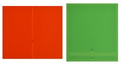 Rot-Grün Rosso-Verde - Italienische Kunst Minimalismus Abstrakt PVC