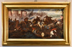 Battle Cavalry Landscape Calza Paint 17/18th Century Oil on canvas Old master