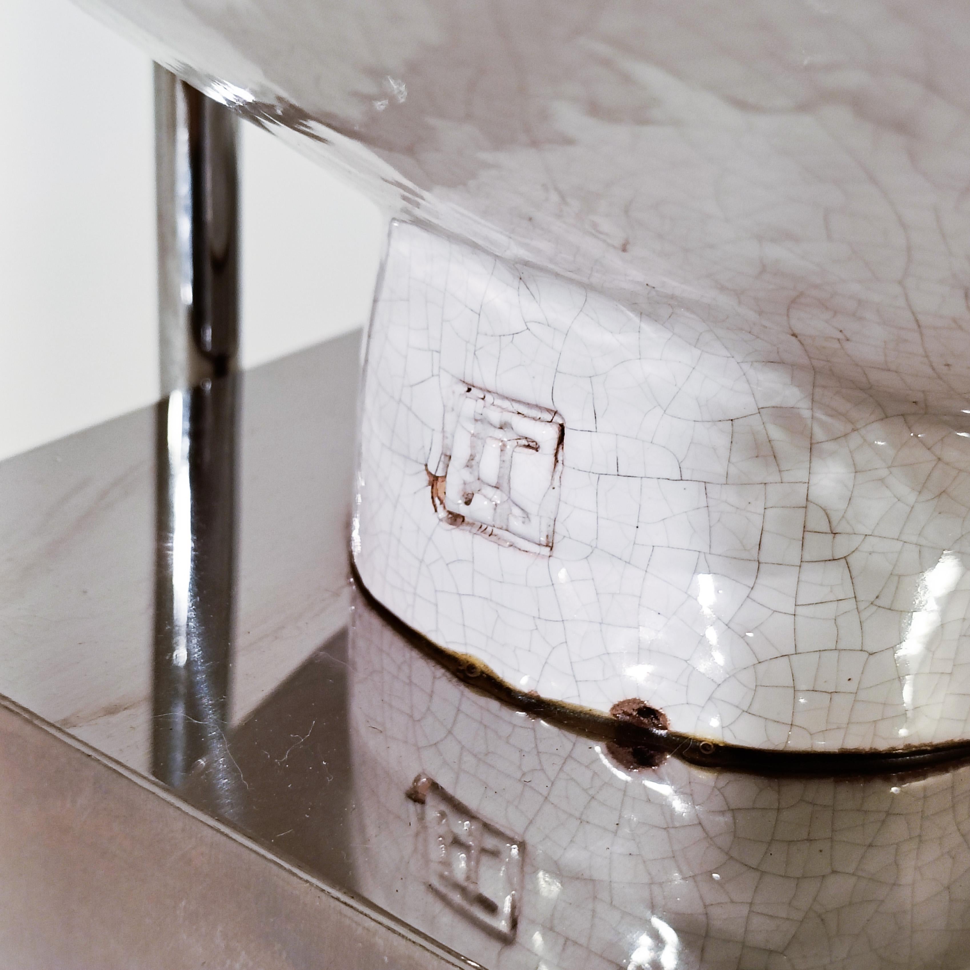 Antonio Campuzano. Lampe de table sculpture de cheval en céramique faite à la main, Espagne, années 1970 en vente 10