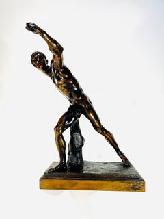 Antonio Canova italian brown bronze circa 1850 "Gladiator"