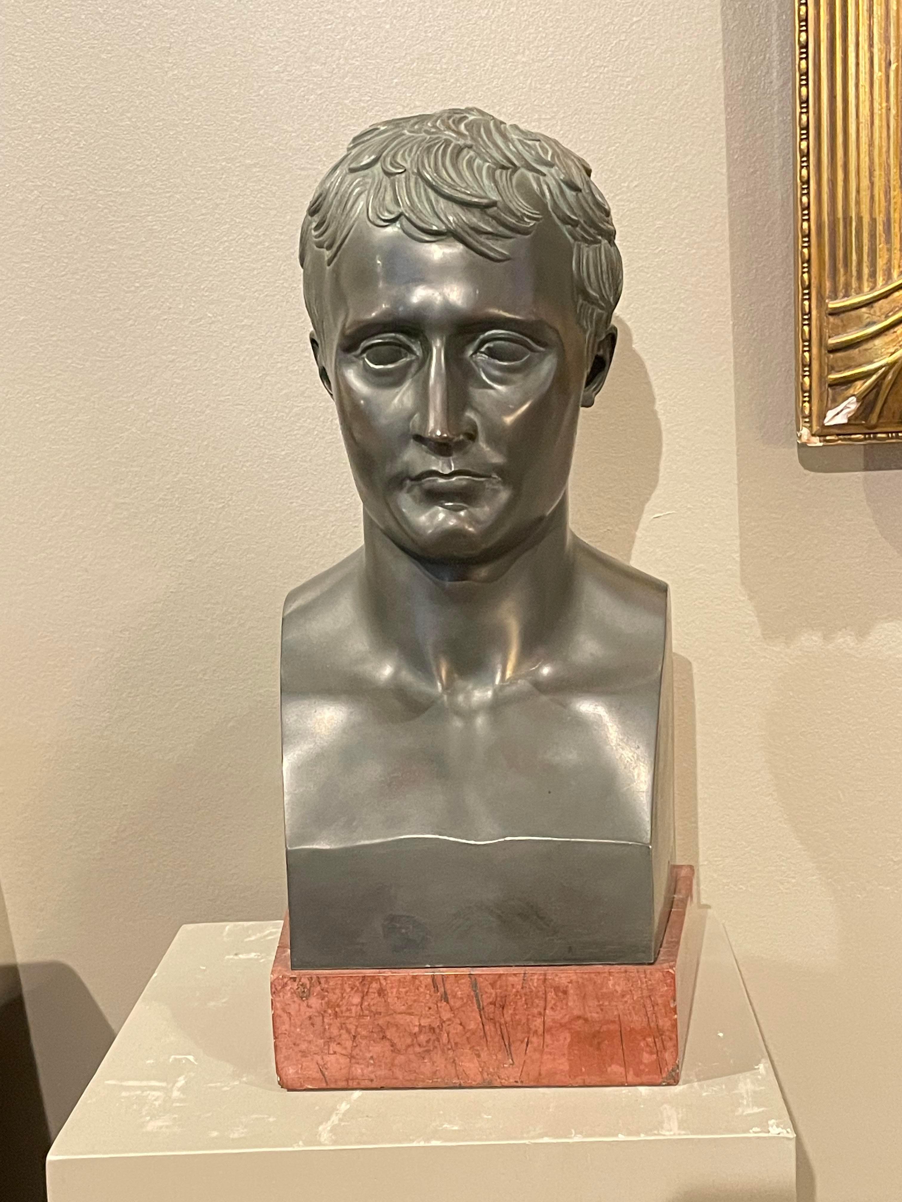 Bronzebüste des jungen Napoleons als Caesar aus dem 19. Jahrhundert im Angebot 4