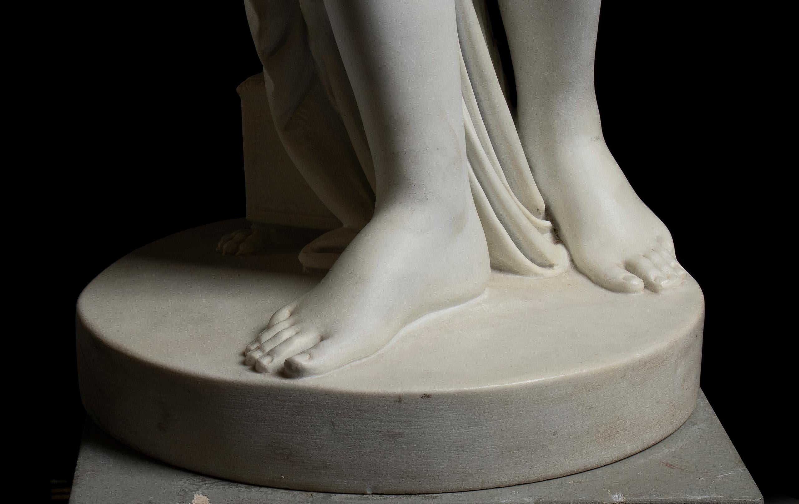 Antonio Canova (Después) Escultura de mármol de Venus Itálica Museo Uffizi XIX en venta 9