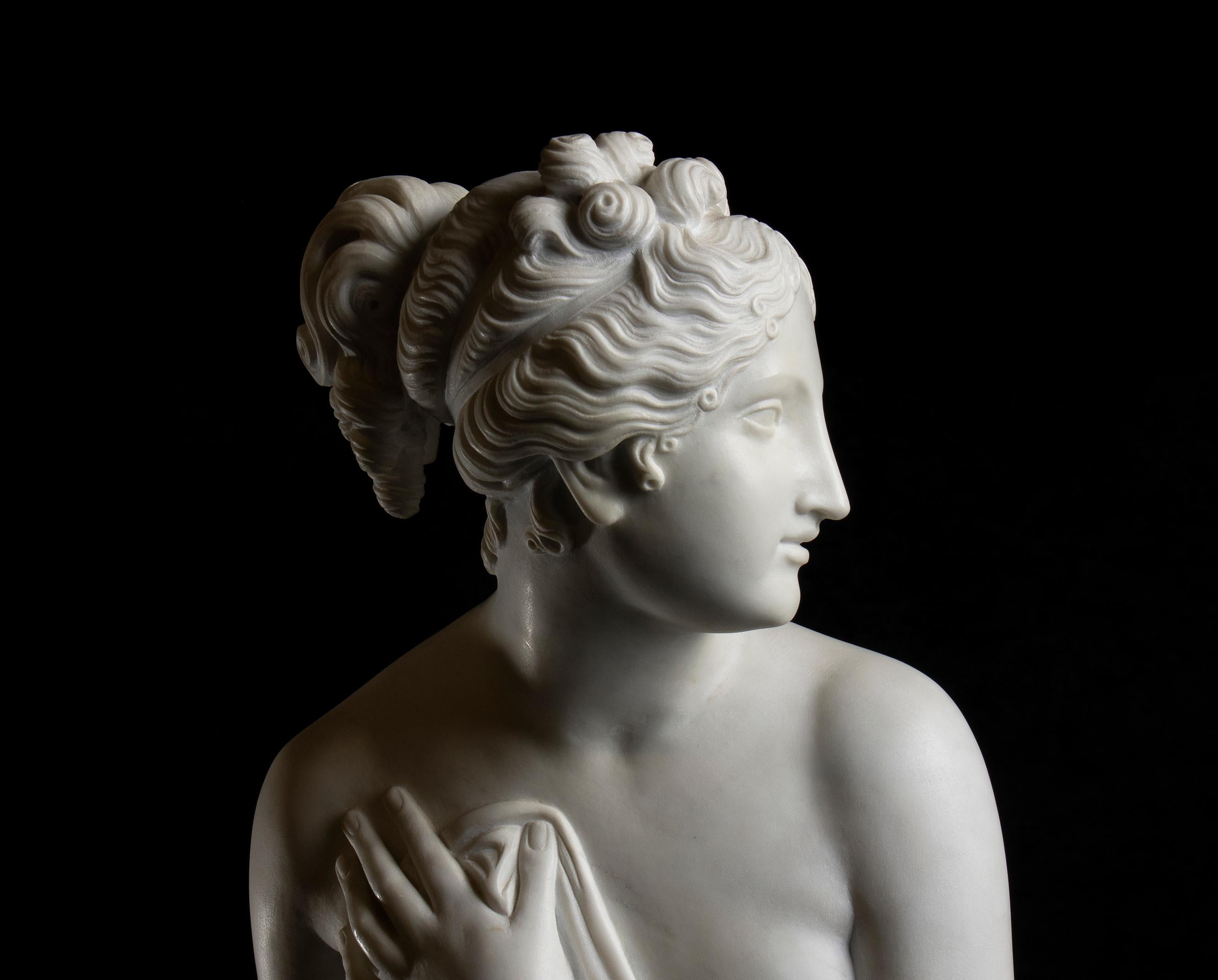 Antonio Canova (Después) Escultura de mármol de Venus Itálica Museo Uffizi XIX en venta 11