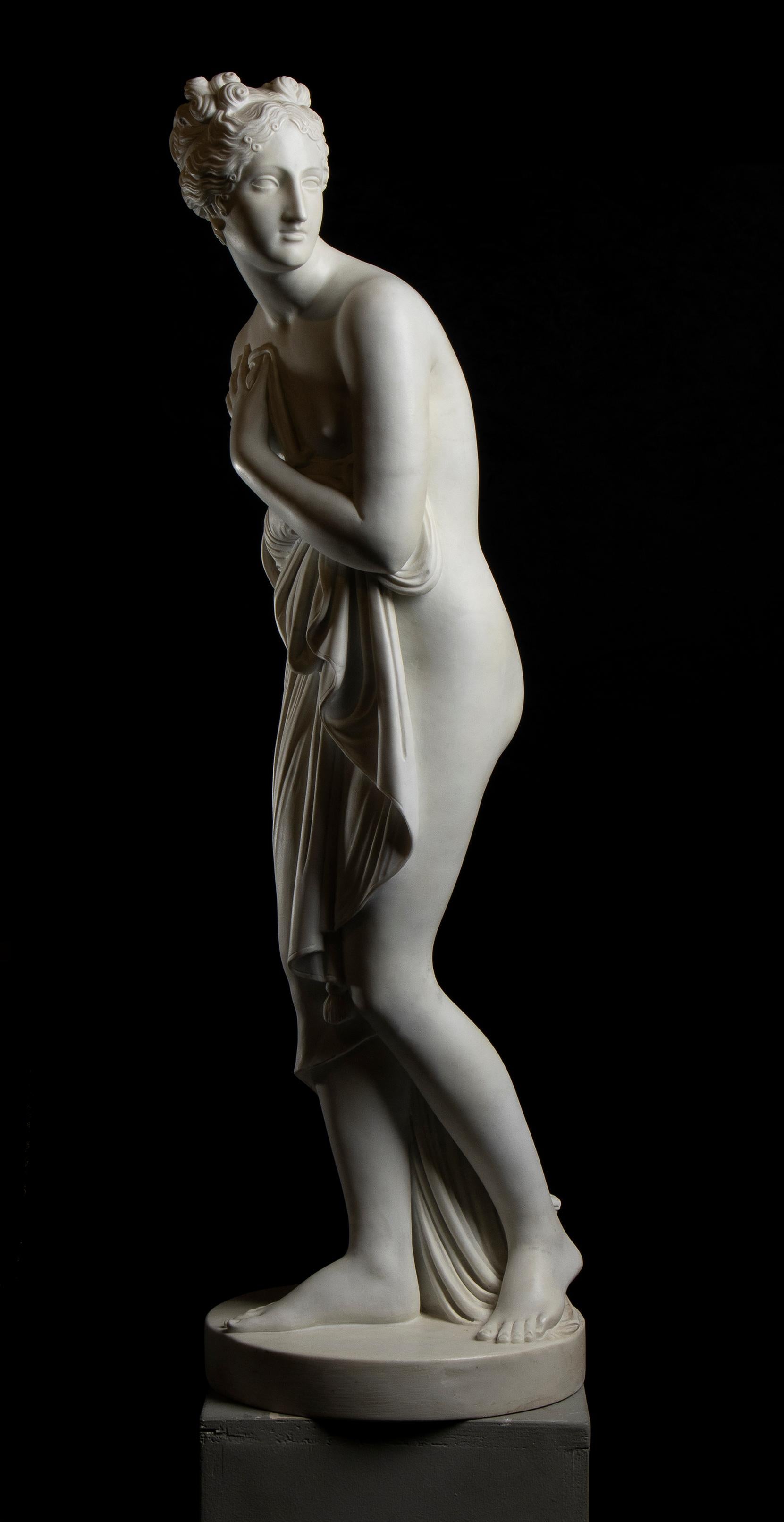 Antonio Canova (Después) Escultura de mármol de Venus Itálica Museo Uffizi XIX en venta 1