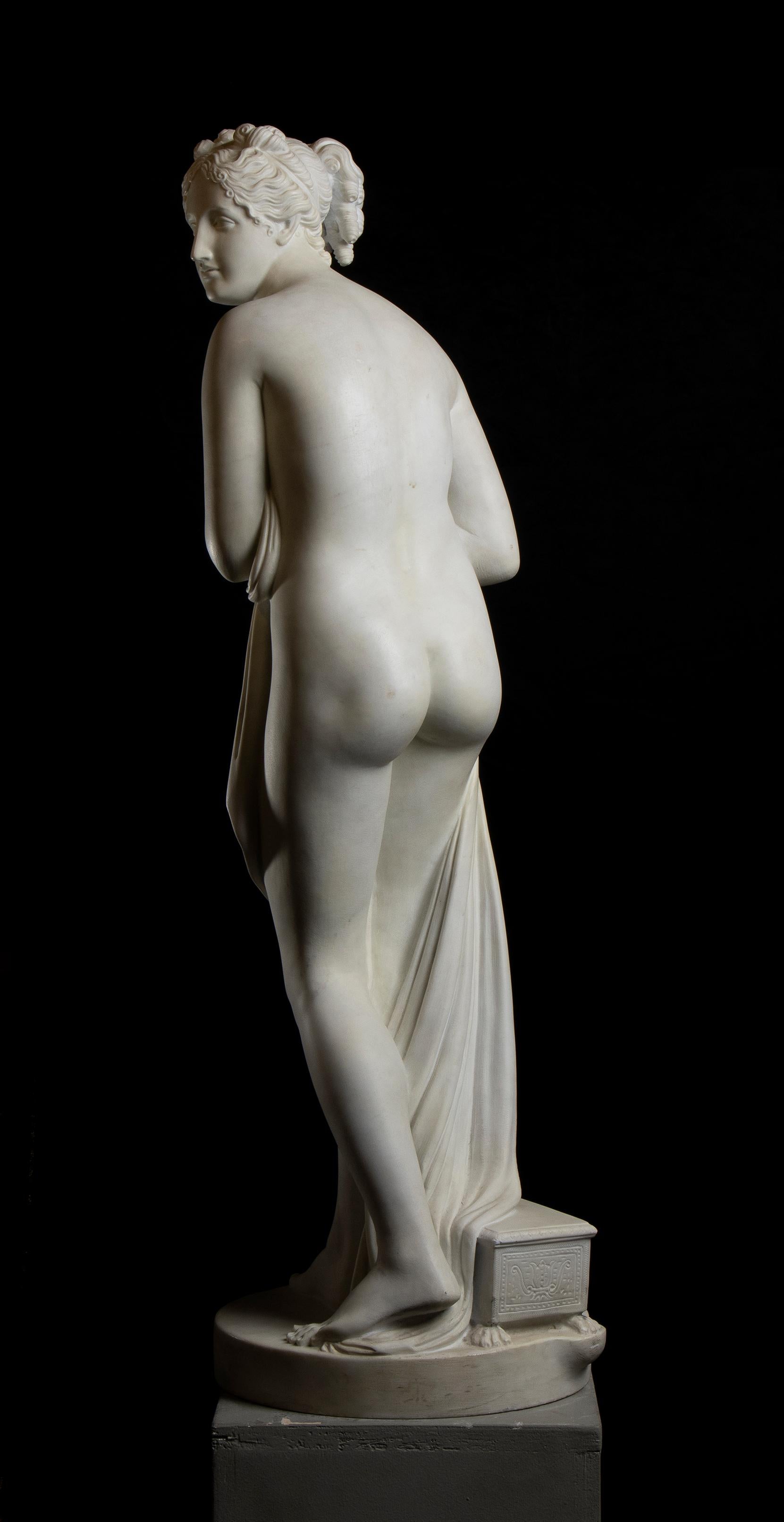 Antonio Canova (Después) Escultura de mármol de Venus Itálica Museo Uffizi XIX en venta 3