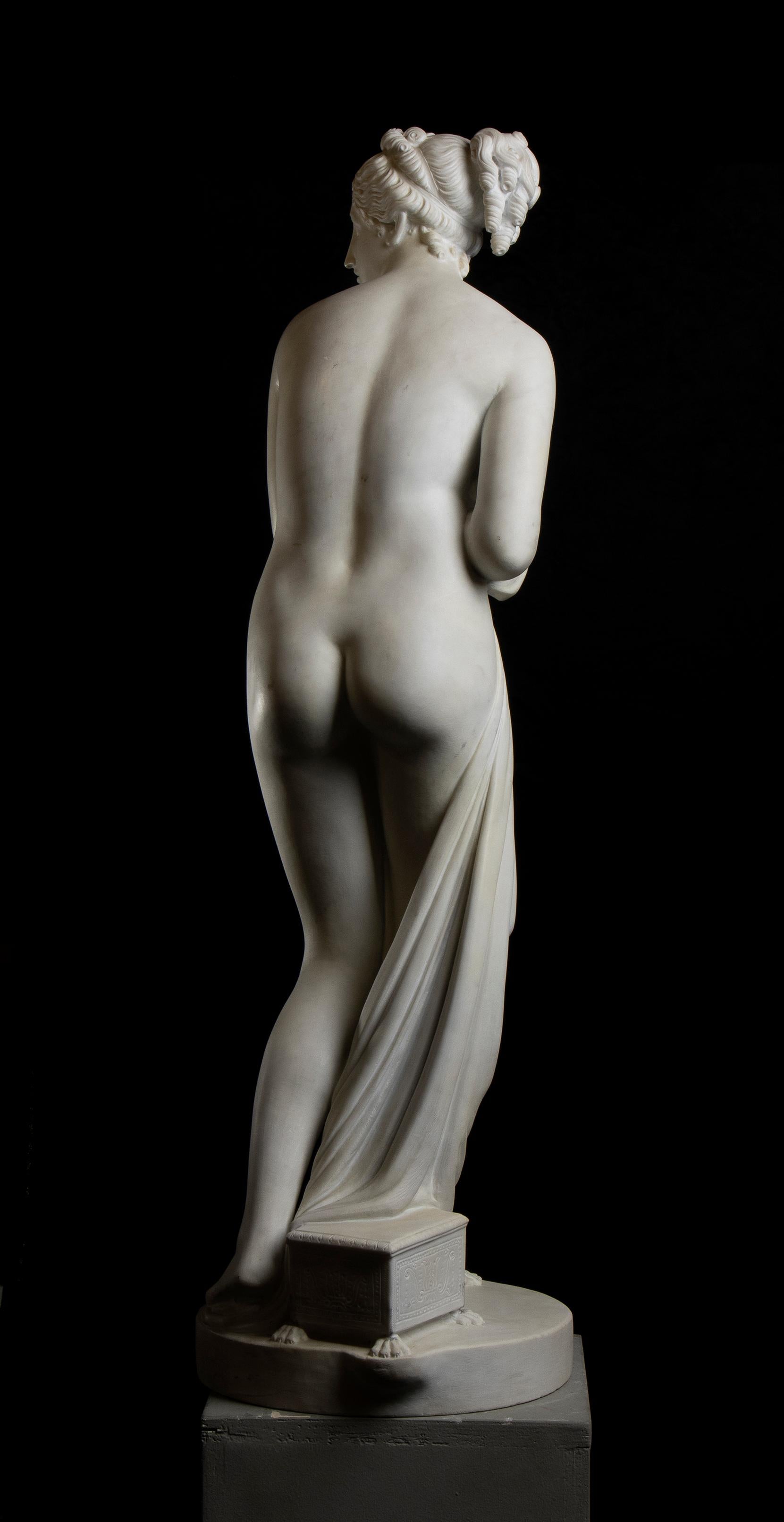 Antonio Canova (Después) Escultura de mármol de Venus Itálica Museo Uffizi XIX en venta 4