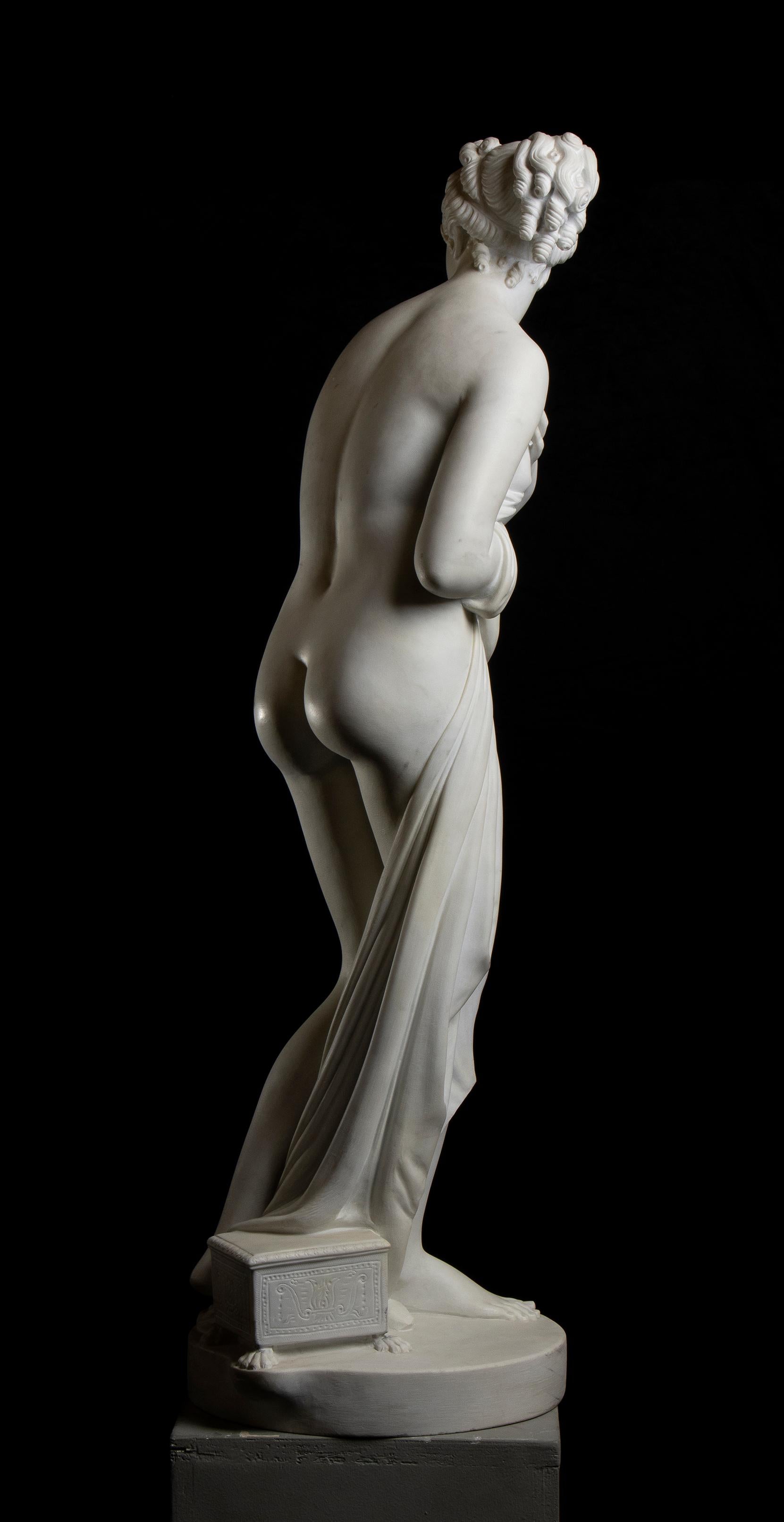 Antonio Canova (Después) Escultura de mármol de Venus Itálica Museo Uffizi XIX en venta 5