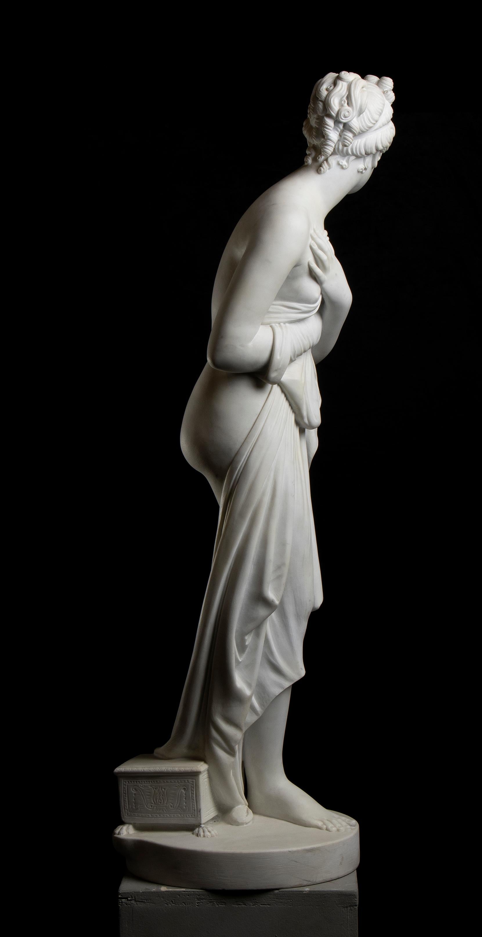 Antonio Canova (Después) Escultura de mármol de Venus Itálica Museo Uffizi XIX en venta 6