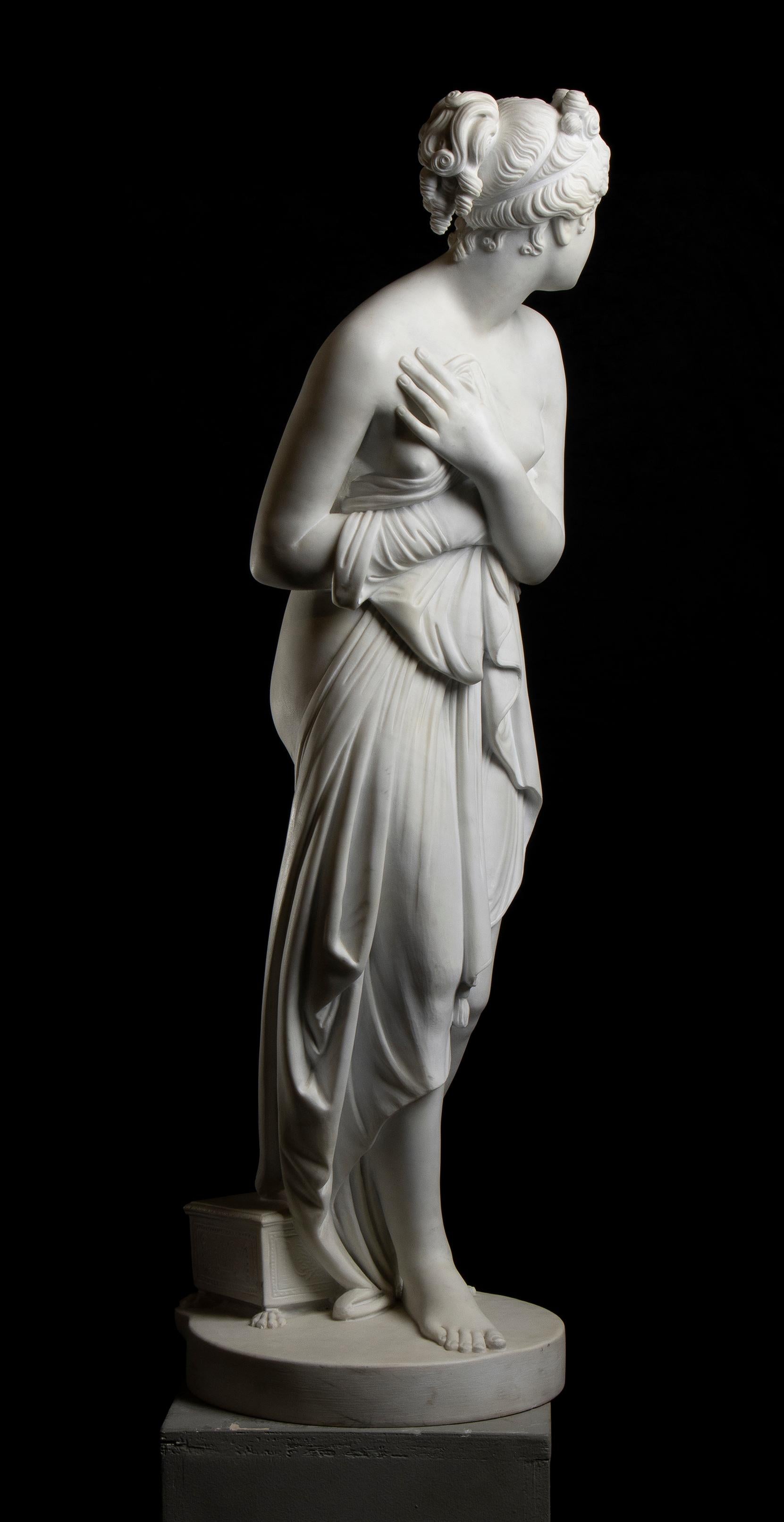 Antonio Canova (Después) Escultura de mármol de Venus Itálica Museo Uffizi XIX en venta 7