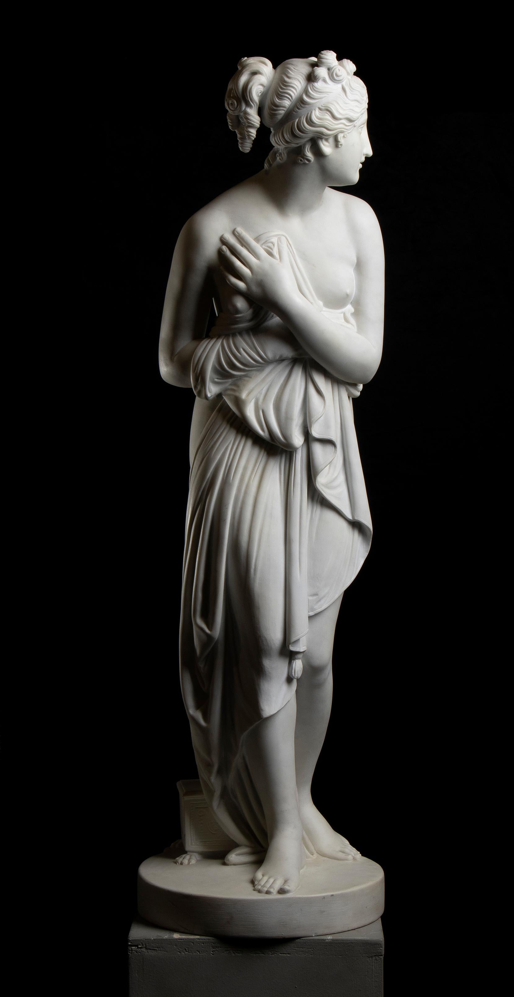 Antonio Canova (Después) Escultura de mármol de Venus Itálica Museo Uffizi XIX en venta 8