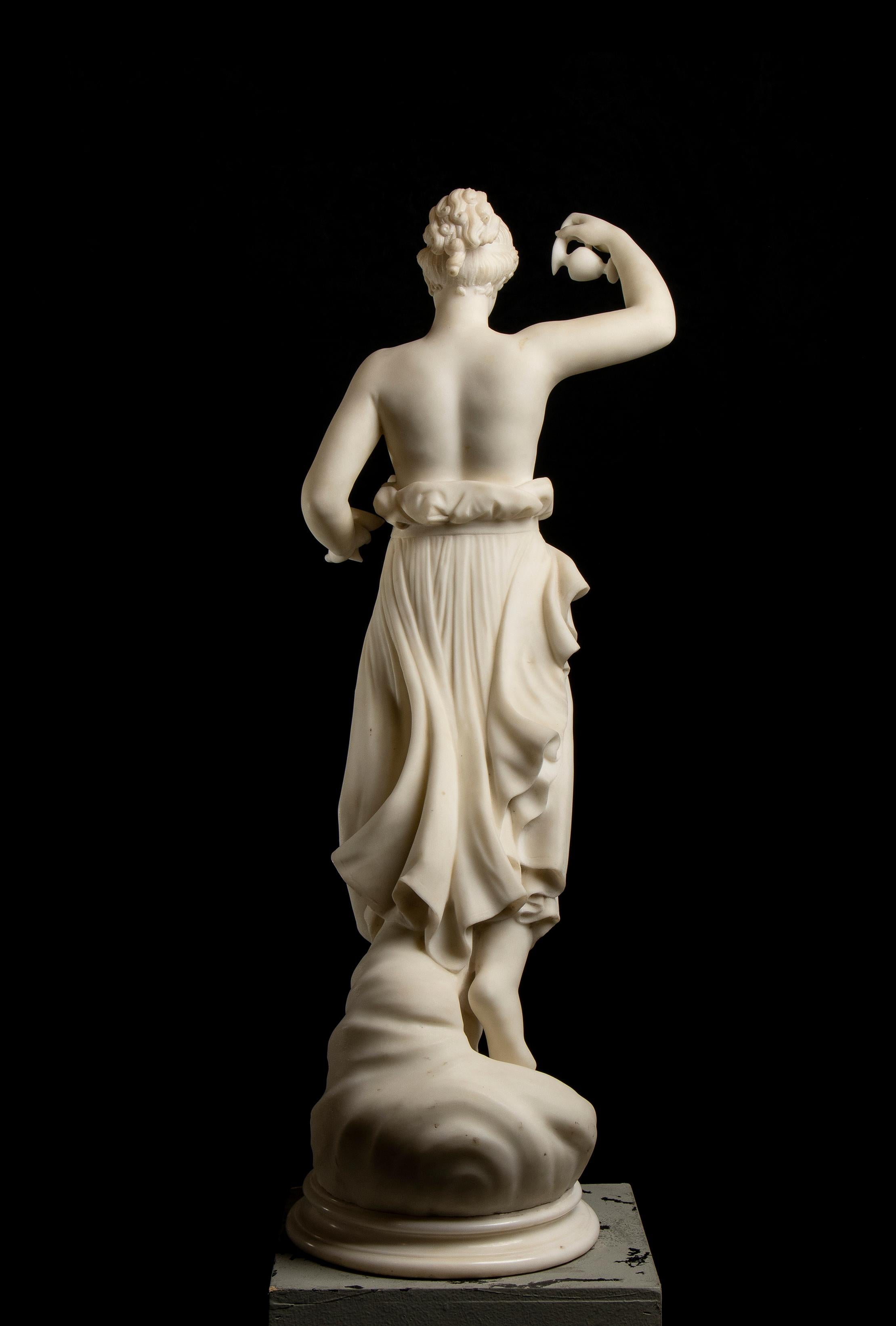 Antonio Canova Ebe Aprés Ebe White Marble Sculpture 19th Century Italian For Sale 6