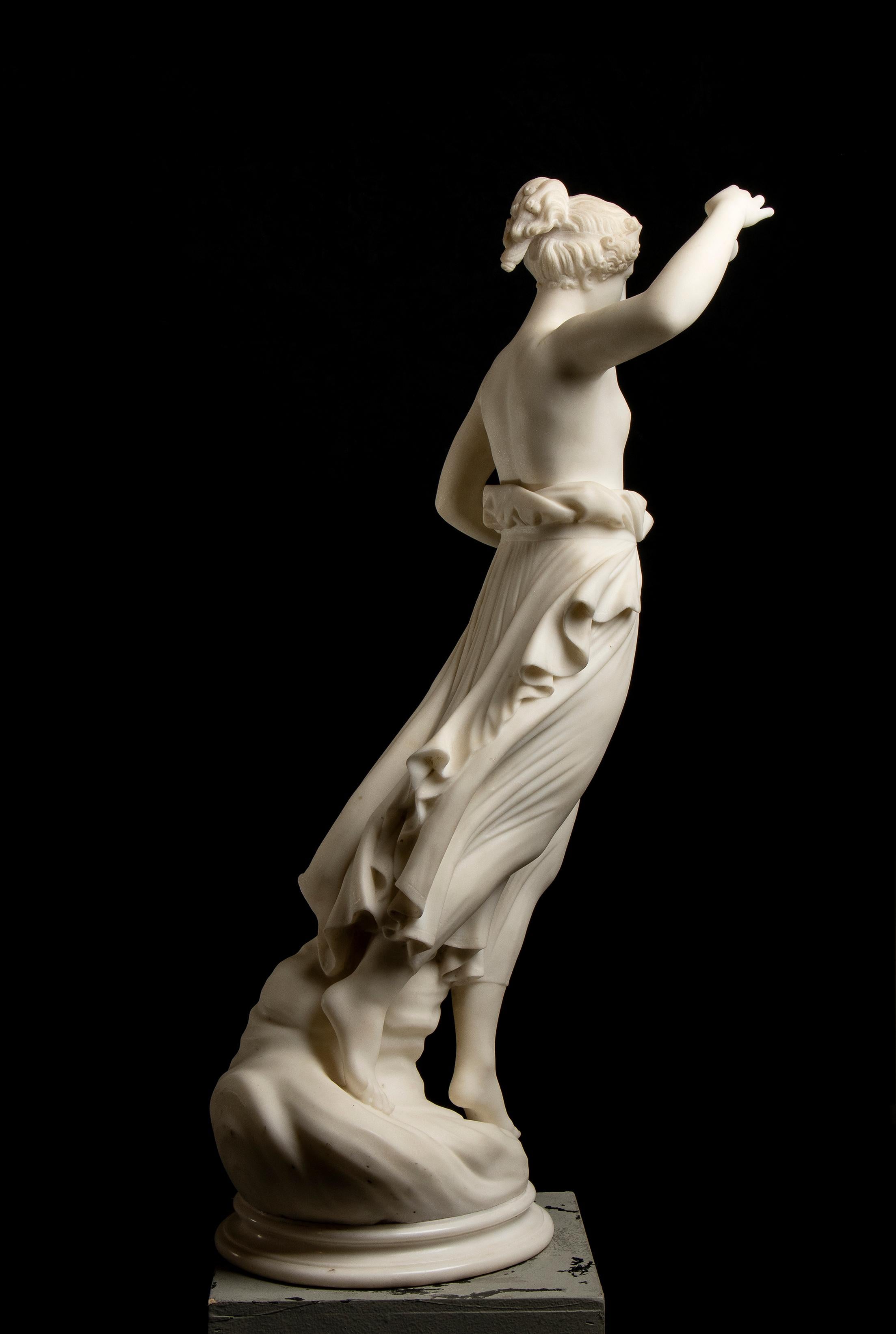 Antonio Canova Ebe Aprés Ebe White Marble Sculpture 19th Century Italian For Sale 8