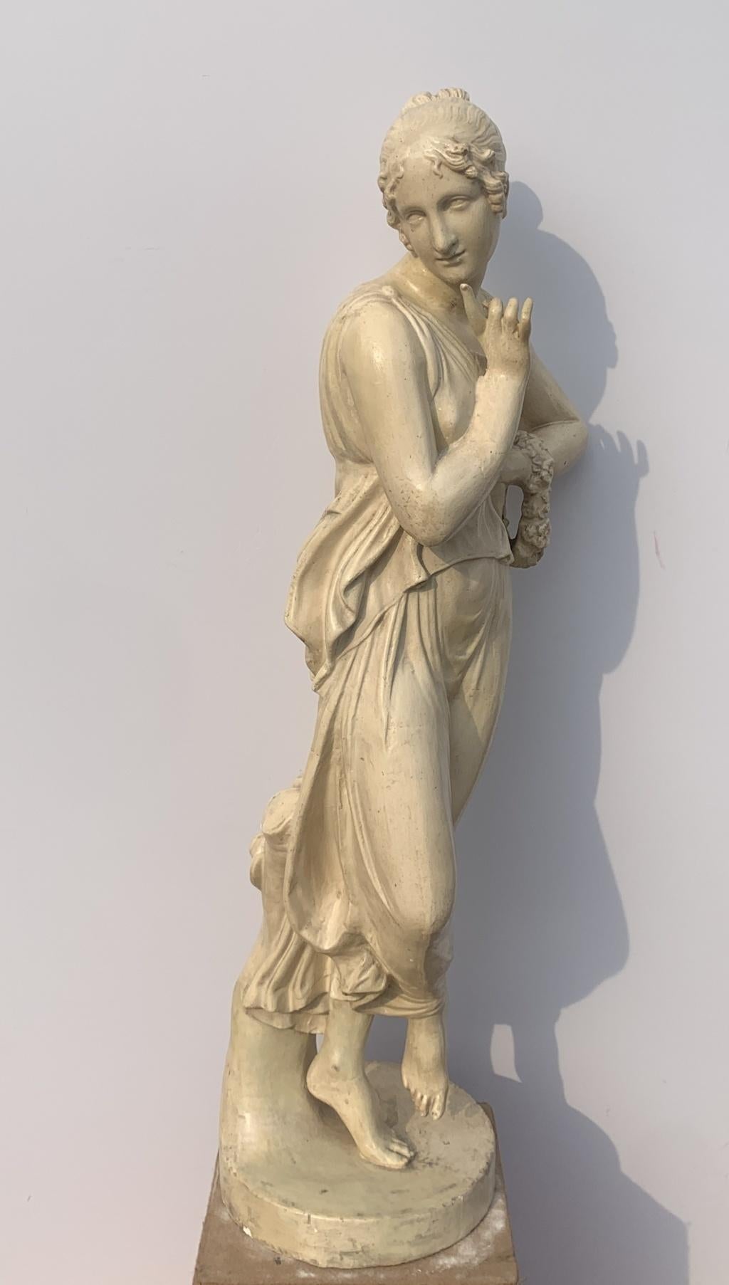 Follower of Antonio Canova - Pair of 19-20th century neoclassical sculptures For Sale 15