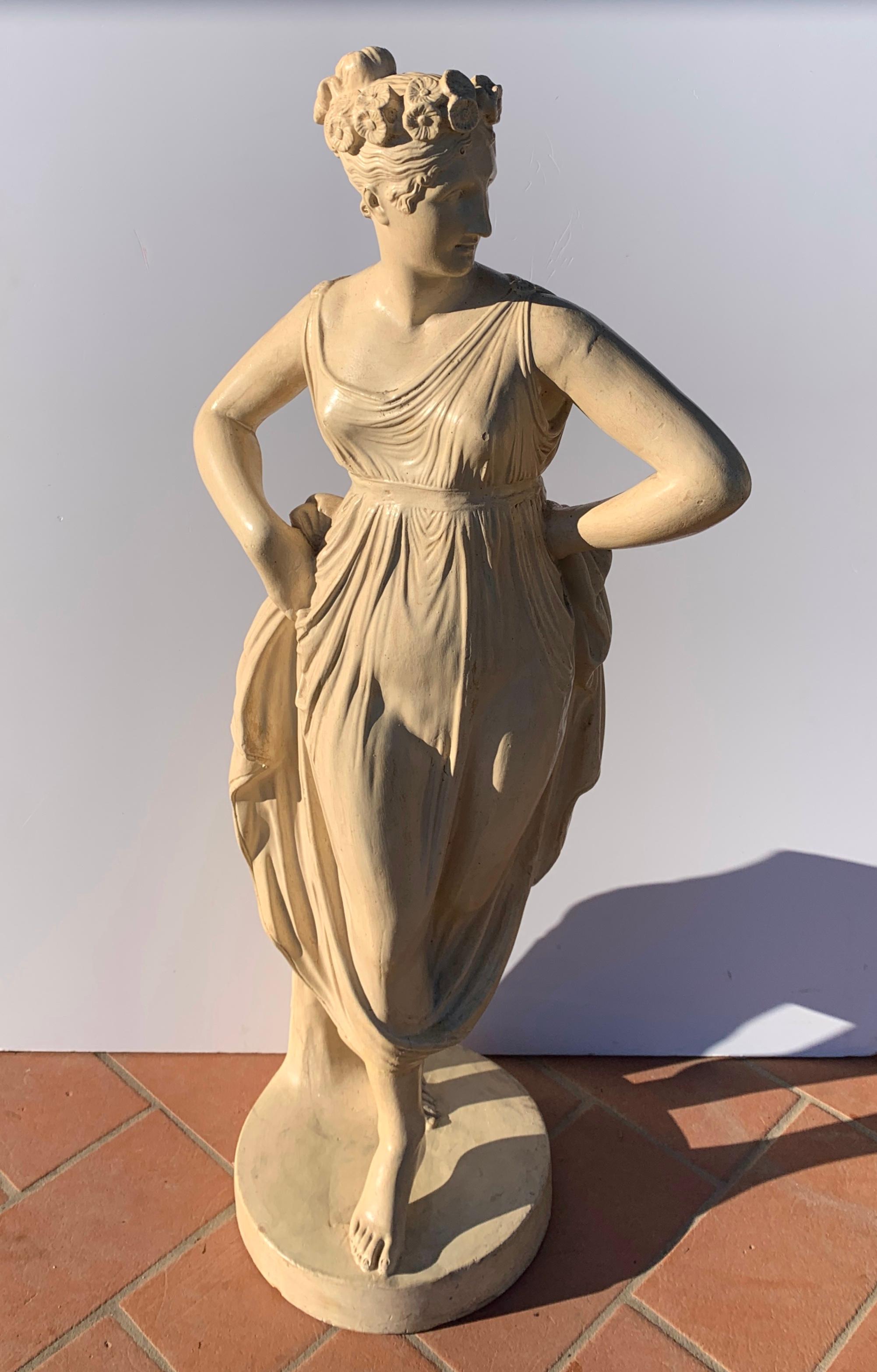 Follower of Antonio Canova – Paar neoklassizistische Skulpturen des 19. und 20. Jahrhunderts im Angebot 1