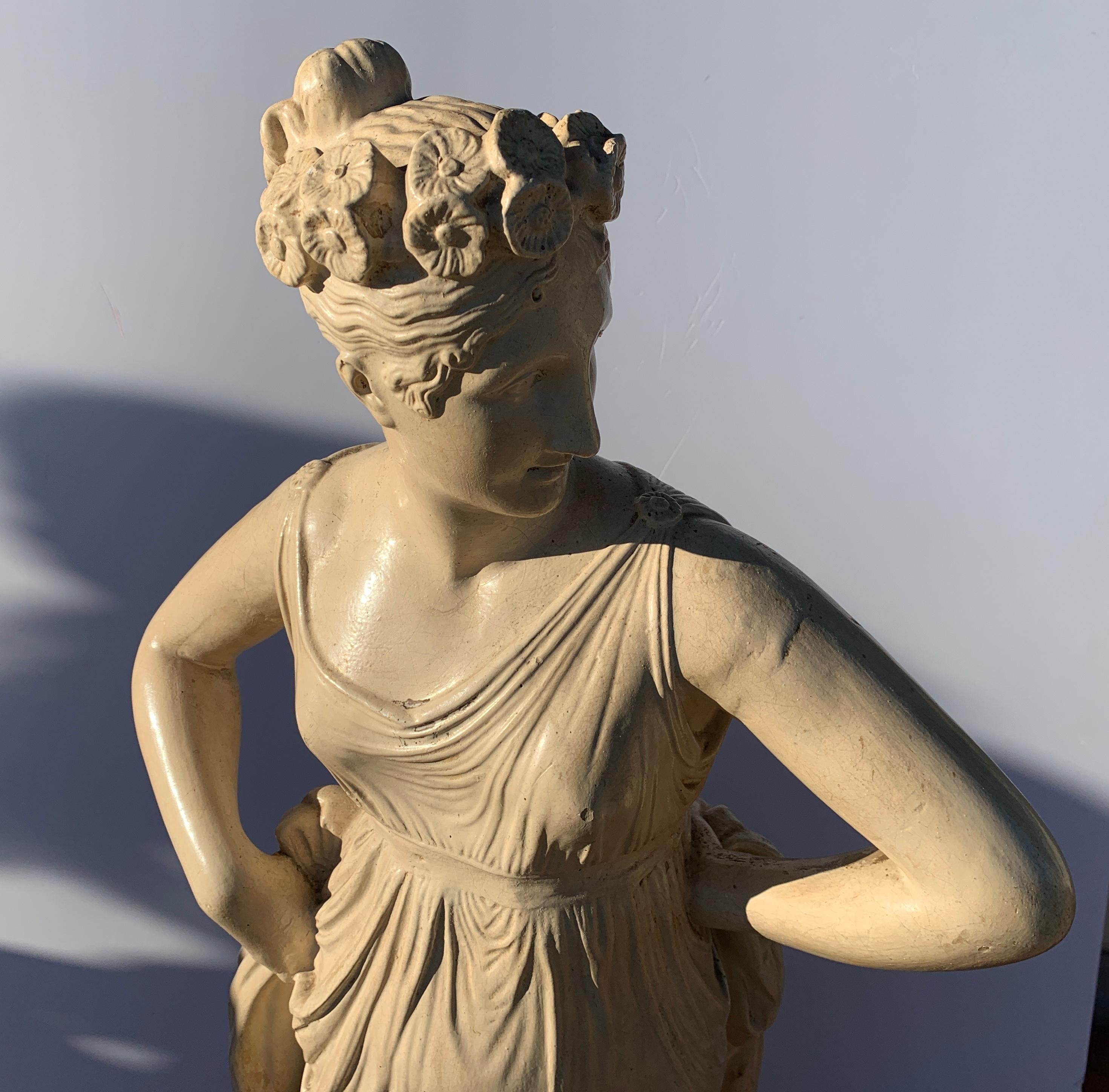 Suivre d'Antonio Canova - Paire de sculptures néoclassiques du 19-20e siècle en vente 3