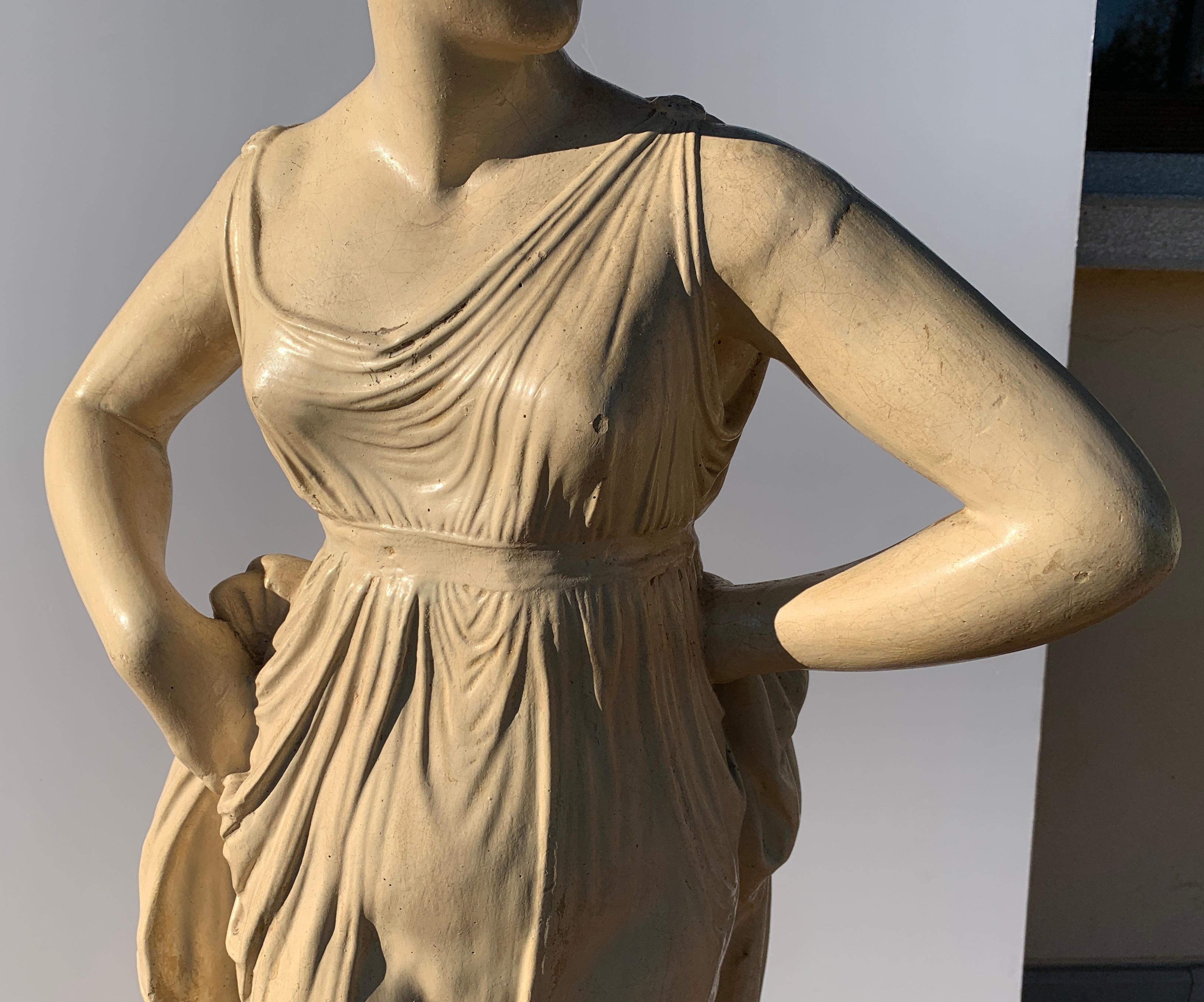 Follower of Antonio Canova - Pair of 19-20th century neoclassical sculptures 3