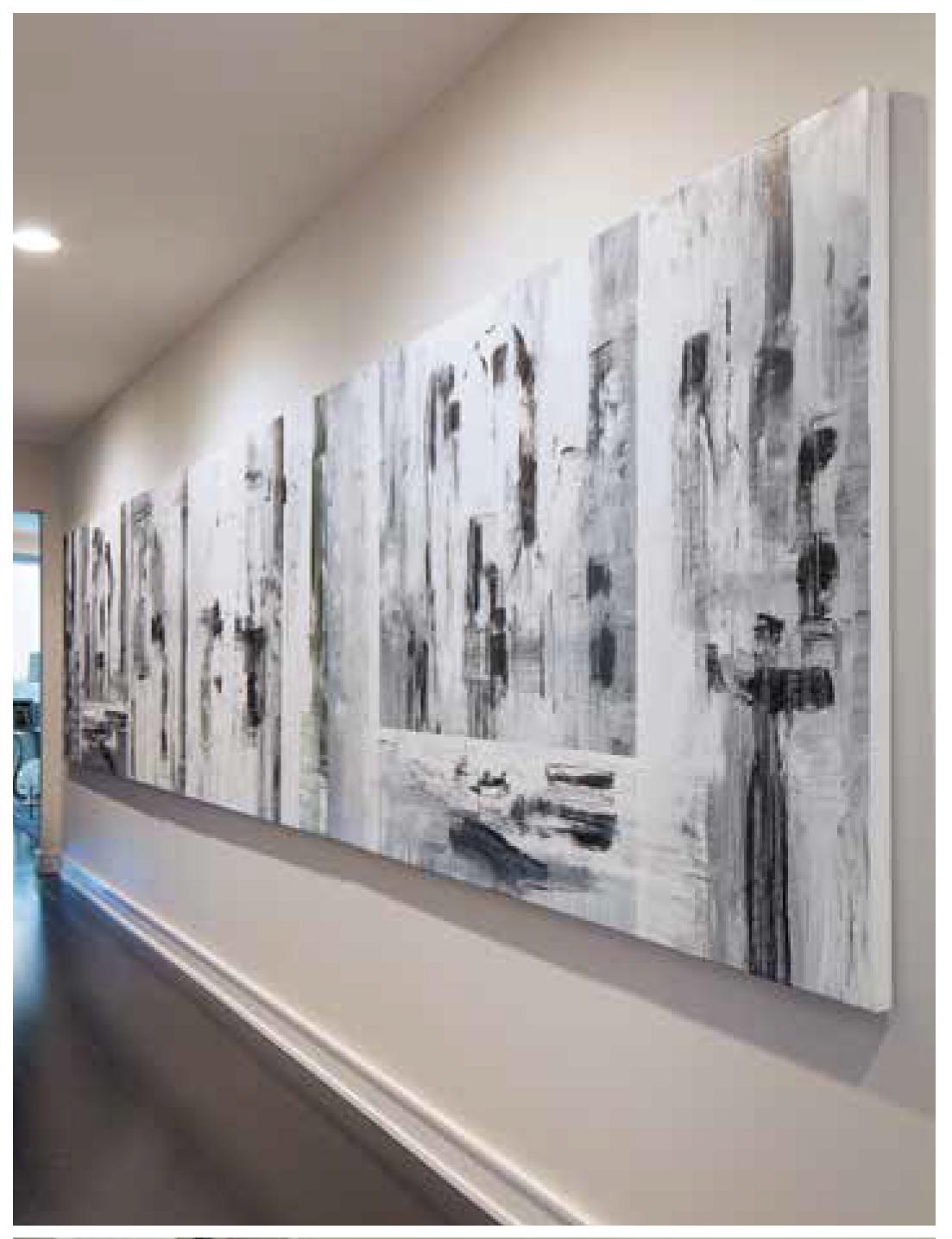 Parole nascoste in un bel cuore - Painting Astratto di Antonio Carreno