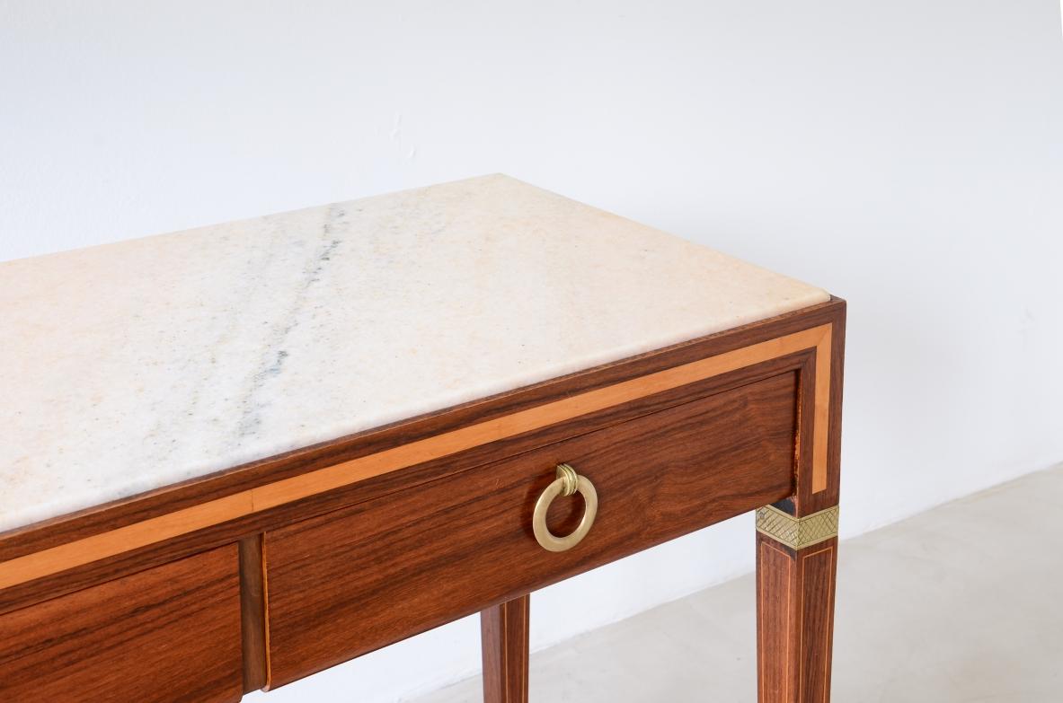 Antonio Cassi Ramelli Gran consola de 1940 con tapa de mármol siglo XX en venta