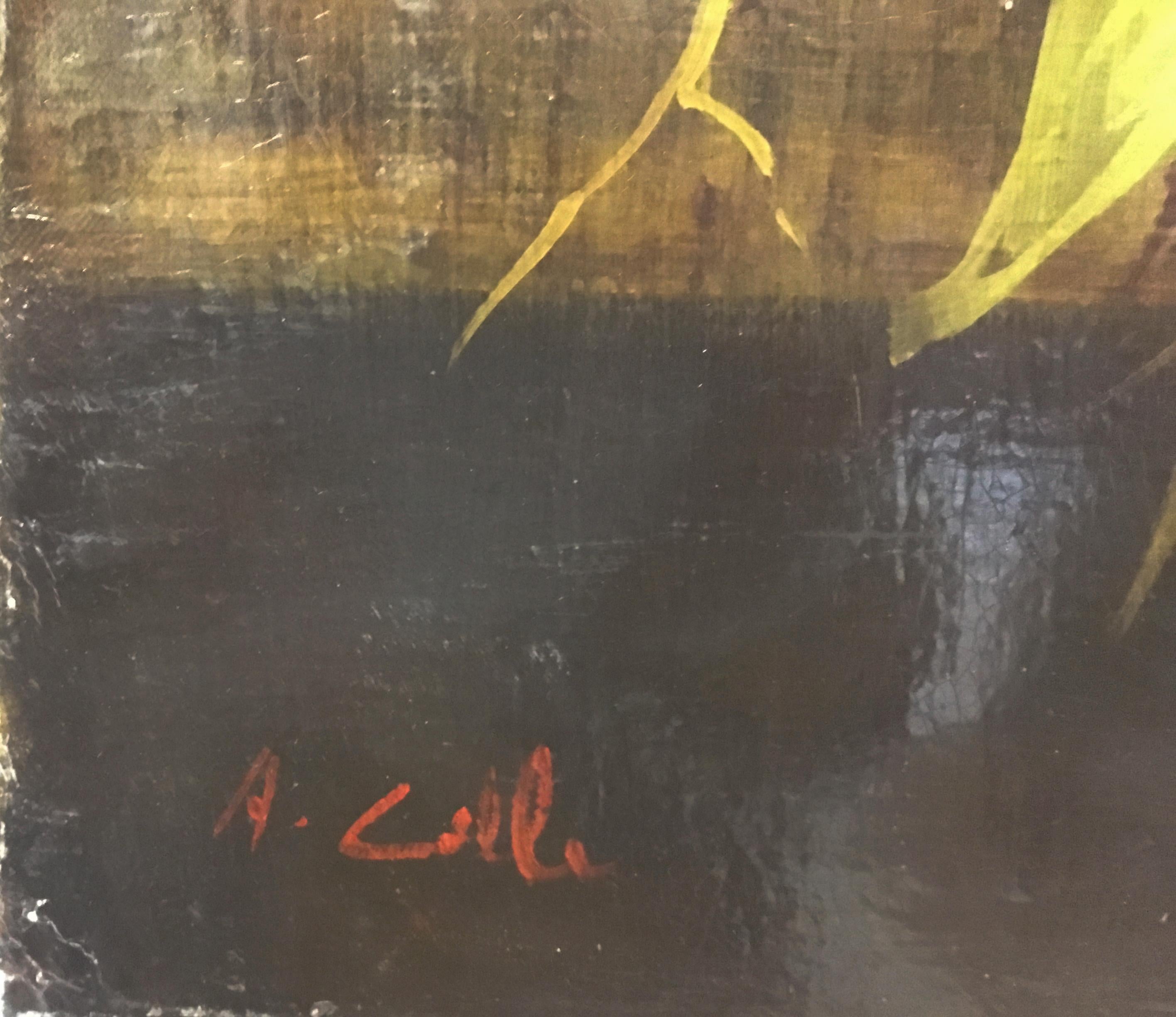 STILL LIFE - Antonio Celli -  Neapolitan School - Italian Oil on Canvas Painting For Sale 2